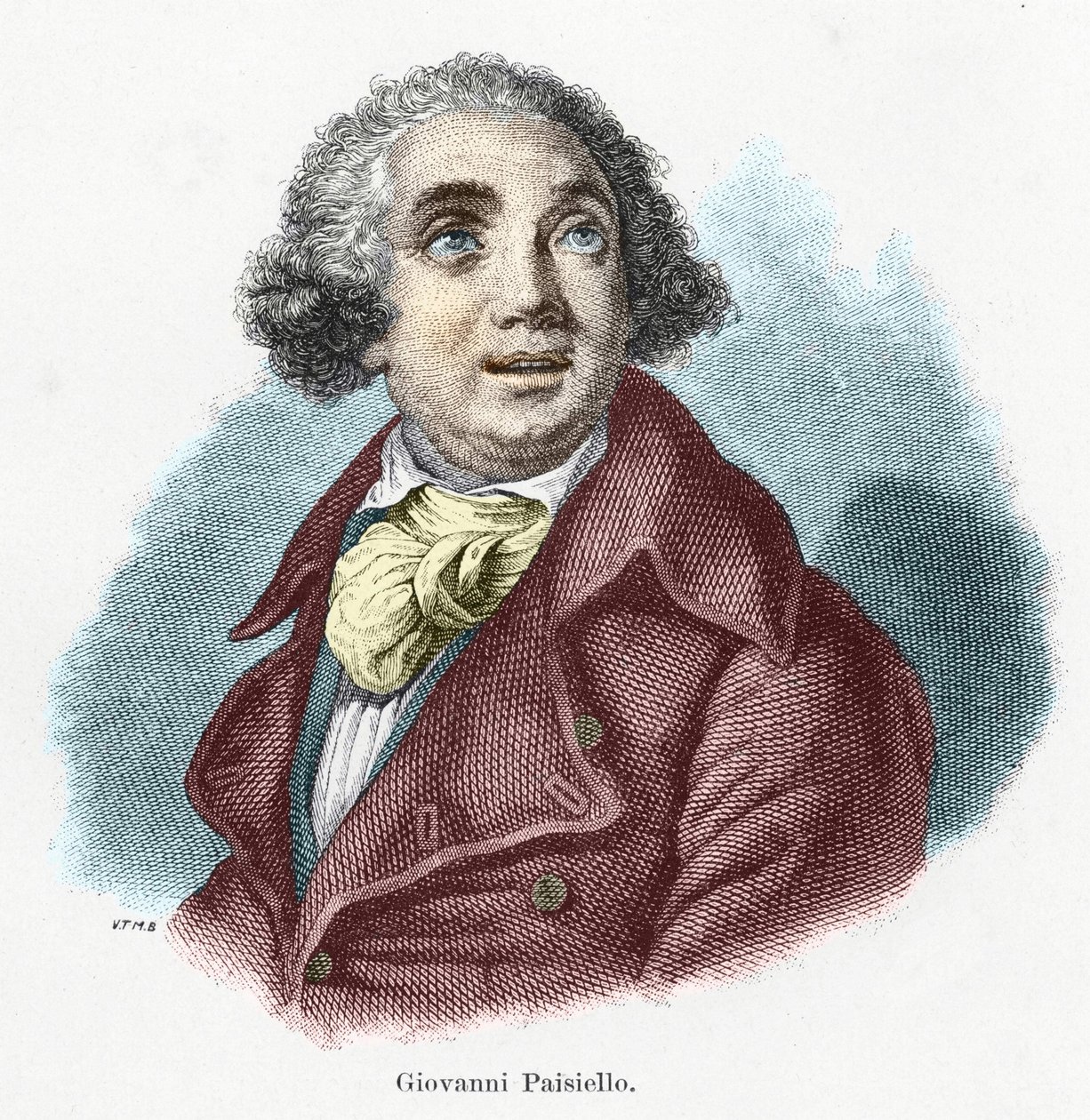 Giovanni Paisiello (या Nazioniello) (1740-1816), इतालवी संगीतकार। द्वारा अज्ञात कलाकार
