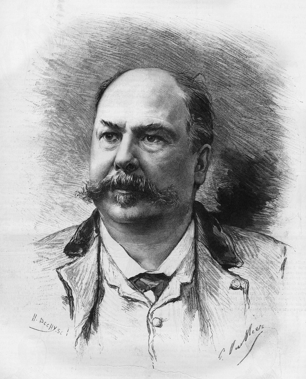 हेनरी (हेनरी) मीलहाक (1831-1897), फ्रांसीसी नाटककार। द्वारा अज्ञात कलाकार