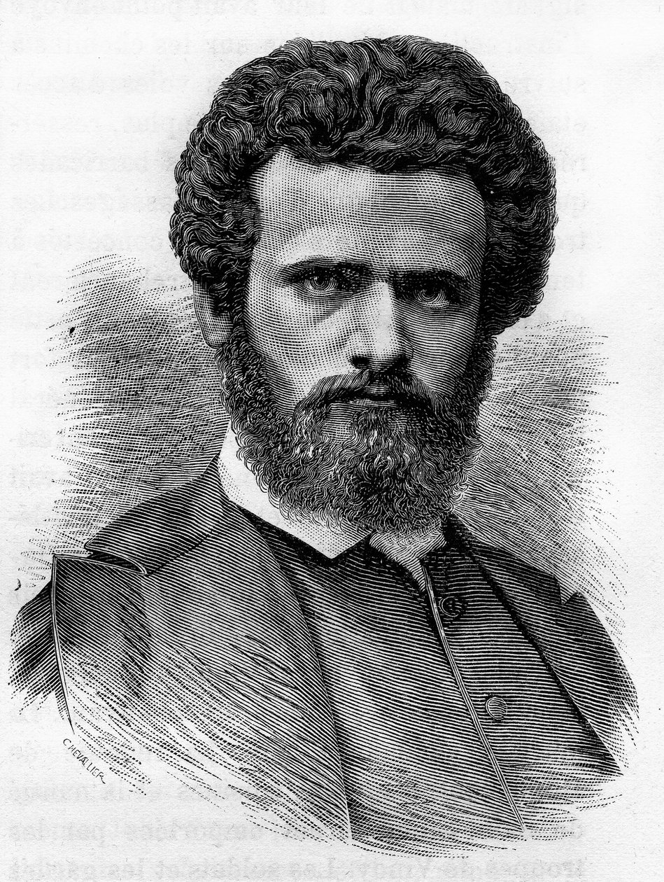 हेनरी रेग्नॉल्ट (1843-1871), फ्रांसीसी चित्रकार। एच. मार्टिन द्वारा "हिस्टोइरे डी फ्रांस" में 19वीं शताब्दी के अंत की नक्काशी। द्वारा अज्ञात कलाकार