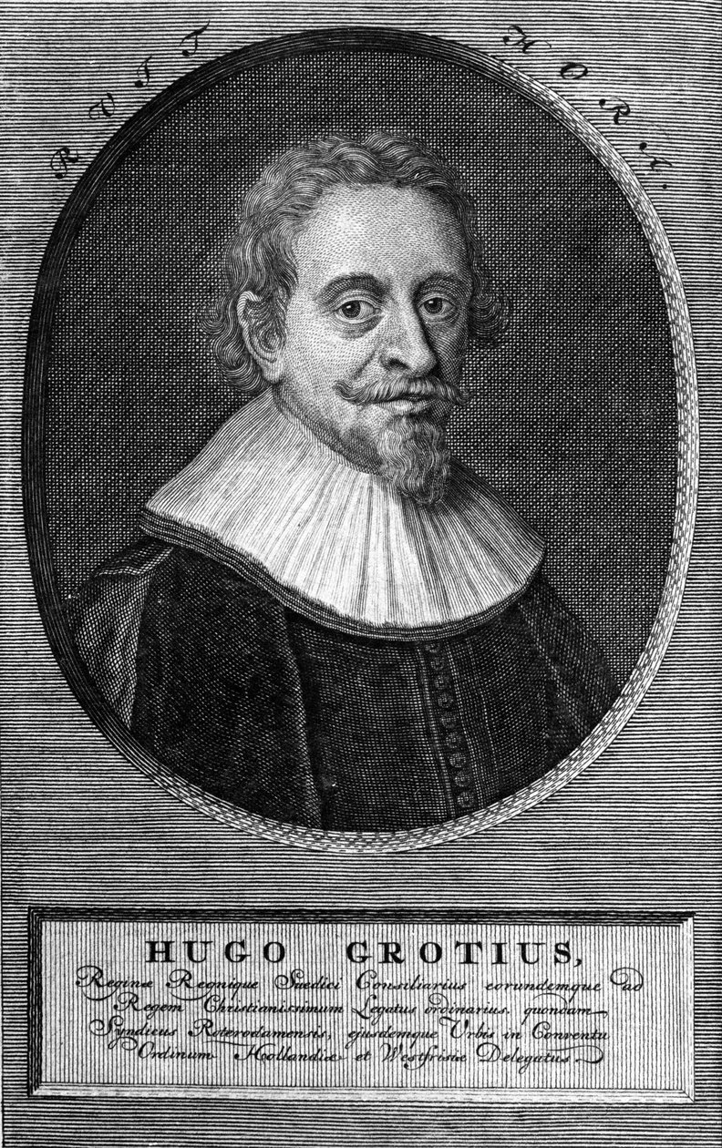 ह्यूगो ग्रोटियस (1583-1645) (ह्यूग डी ग्रूट), डच वकील और राजनयिक। द्वारा अज्ञात कलाकार