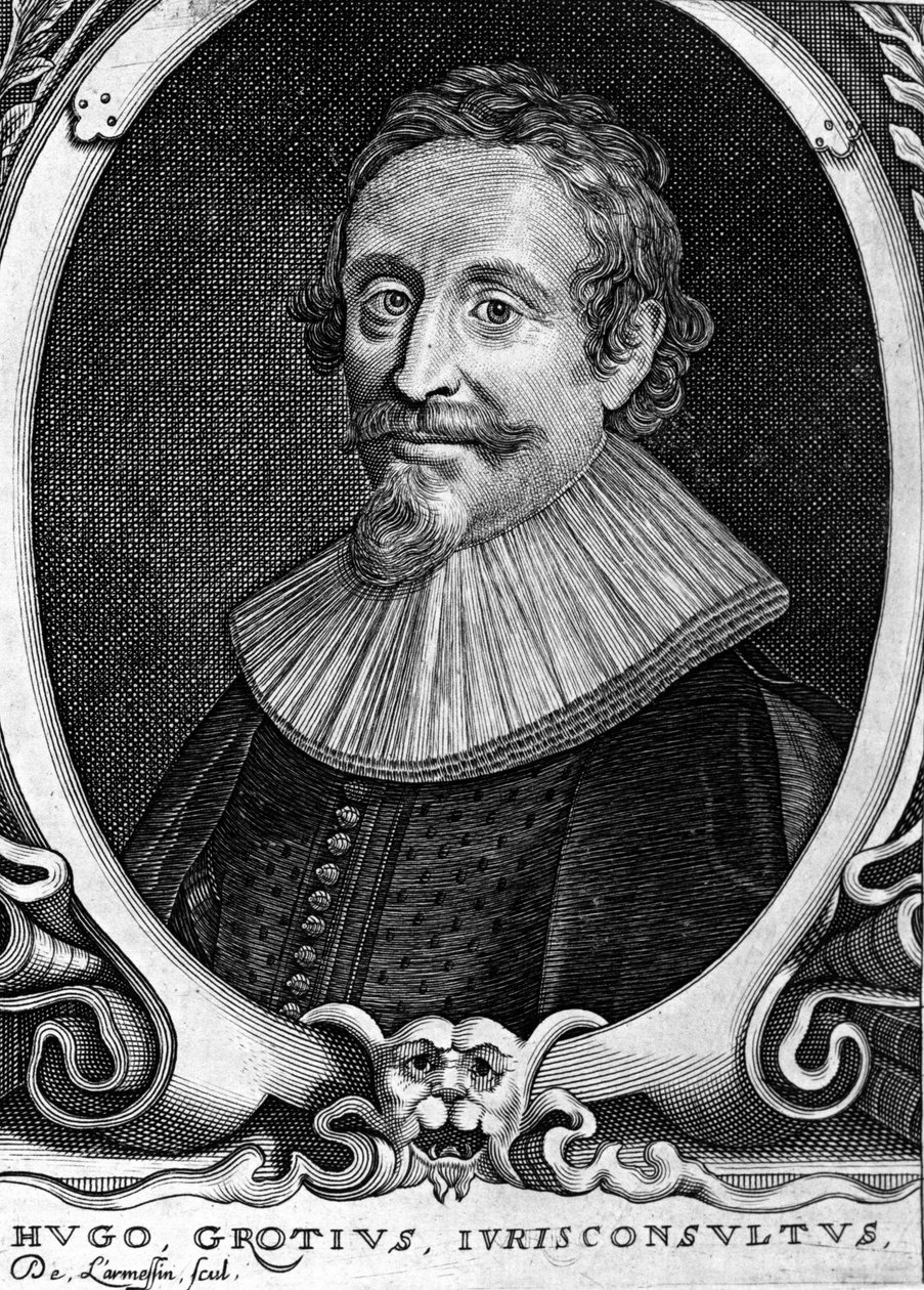 ह्यूगो ग्रोटियस (1583-1645) (ह्यूग डी ग्रूट), डच वकील और राजनयिक। द्वारा अज्ञात कलाकार