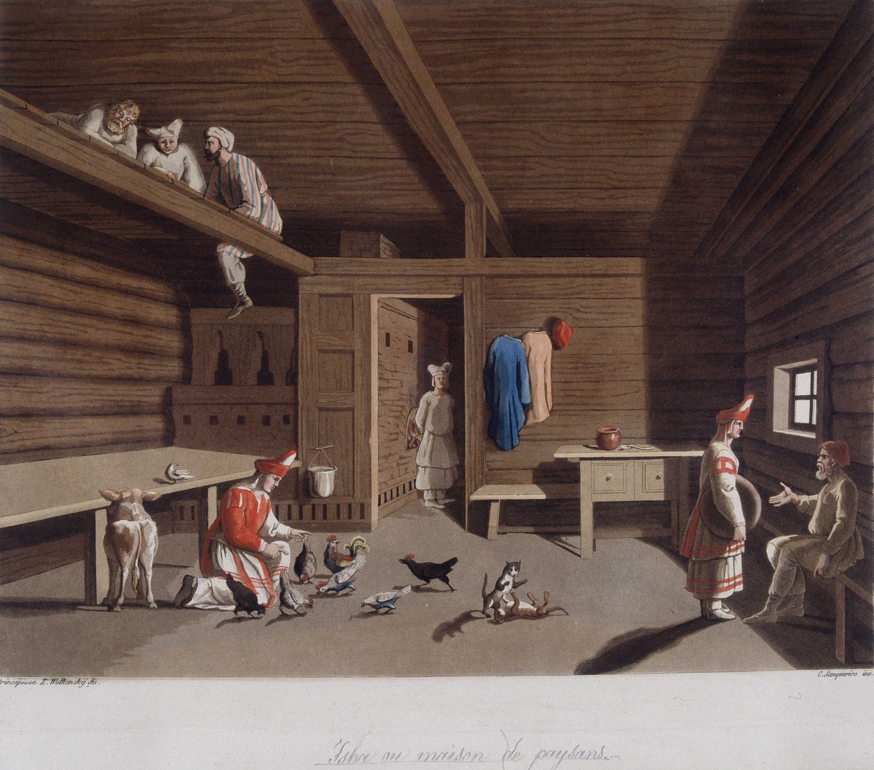 फेरारियो द्वारा "द ओल्ड एंड मॉडर्न कॉस्ट्यूम" 1819-1820 में। द्वारा अज्ञात कलाकार