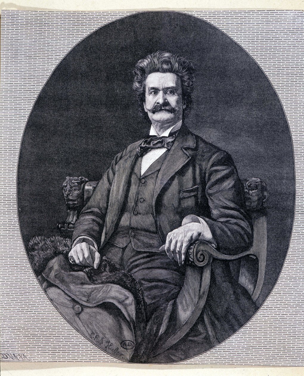 जोहान II स्ट्रॉस जूनियर (1825-1899), ऑस्ट्रियाई संगीतकार। द्वारा अज्ञात कलाकार