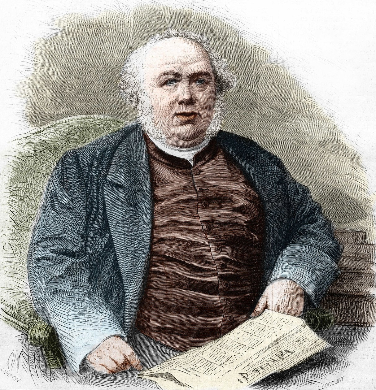 जूल्स जेनिन (1804-1874), फ्रांसीसी लेखक। द्वारा अज्ञात कलाकार