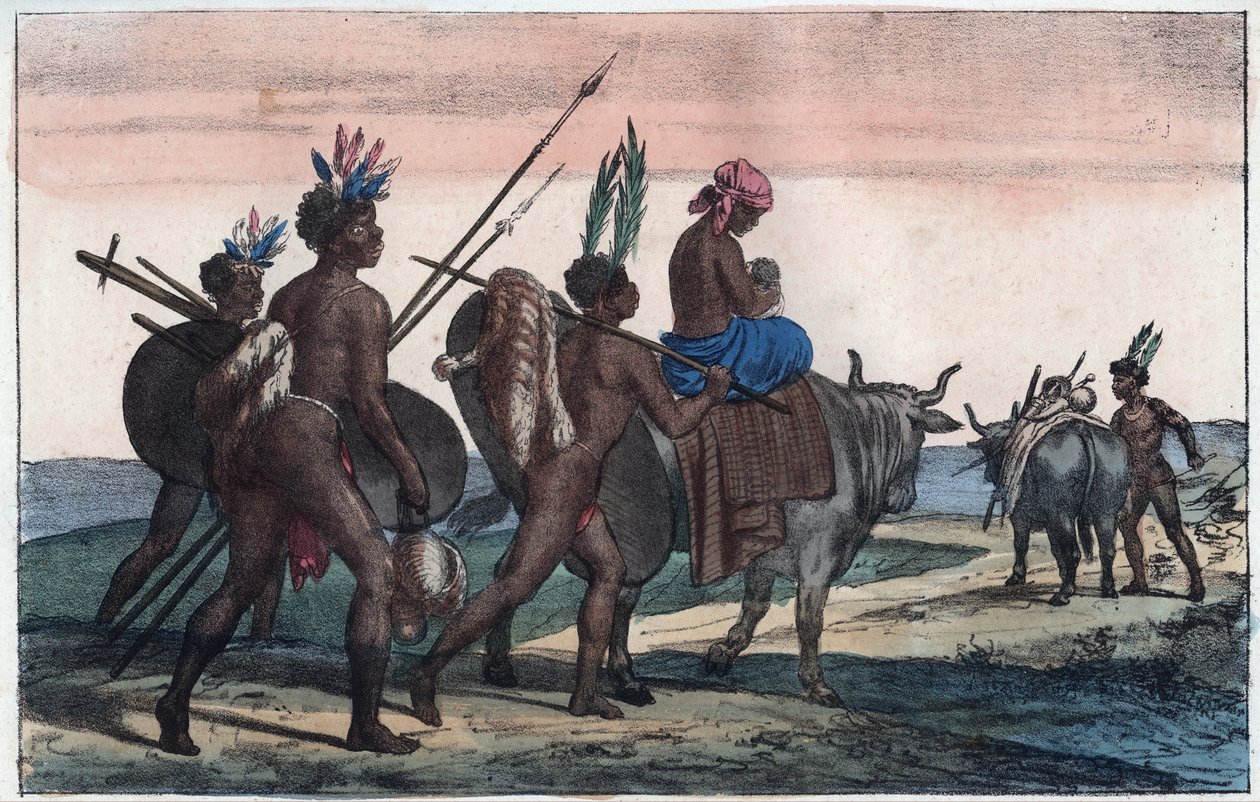 इस कदम पर केप के कोरा हॉटनटॉट्स - ब्रह्मांड के सभी लोगों के "" रीति-रिवाजों और रीति-रिवाजों से उत्कीर्णन। अर्थात्, सरकार का इतिहास, कानूनों का, मिलिशिया का, सभी राष्ट्रों के धर्म का सबसे दूरस्थ समय से लेकर आज तक का इतिहास "1856 द्वारा अज्ञात कलाकार