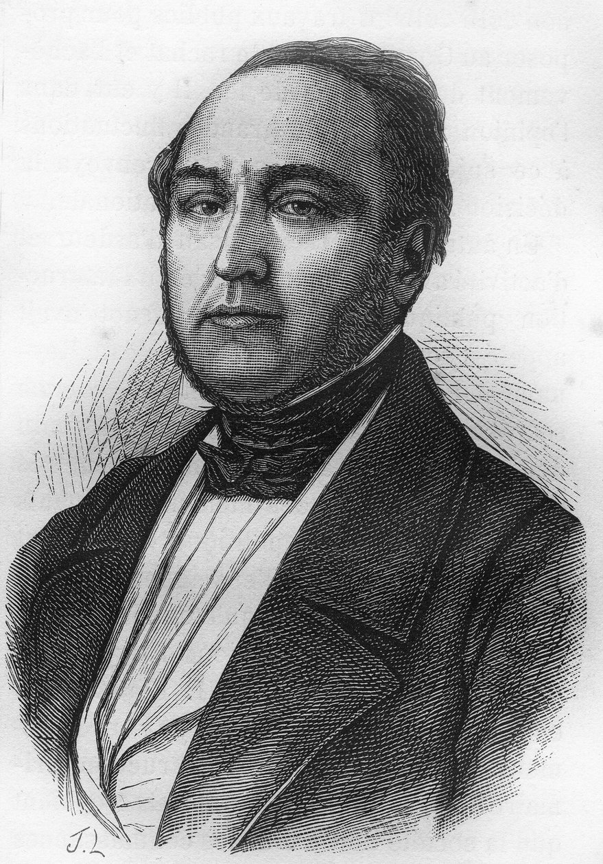 लज़ारे हिप्पोलाइट कार्नोट (1801-1888), फ्रांसीसी राजनीतिज्ञ। द्वारा अज्ञात कलाकार