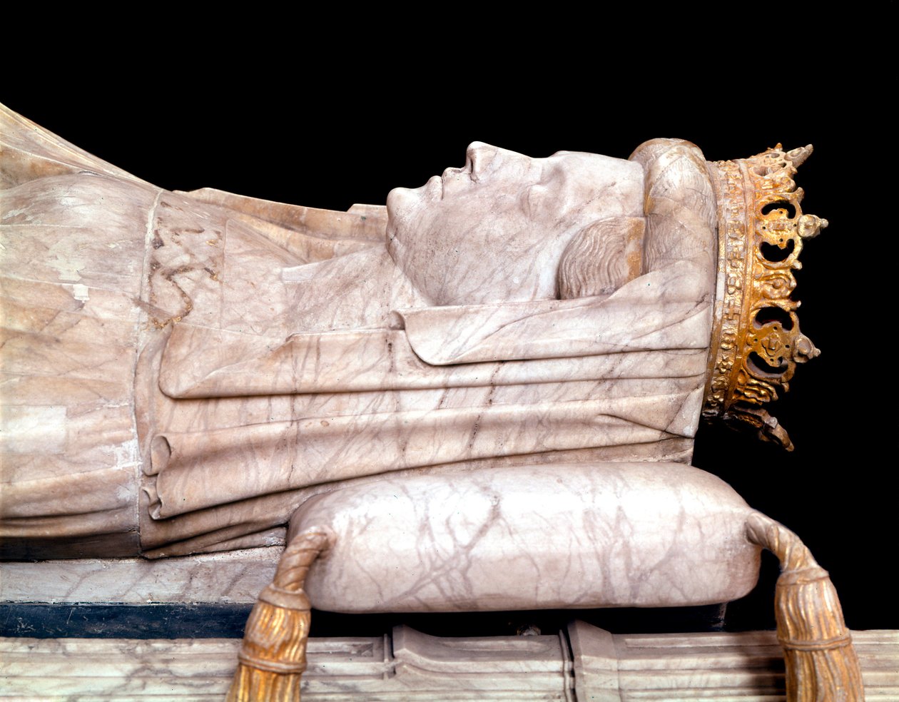 डेनमार्क की मार्गरेट प्रथम - डेनमार्क की रानी मार्गरीटा आईरे (1353-1412)। कैथेड्रेल डी रोस्किल्डे, डेनमार्क का गाना बजानेवालों द्वारा अज्ञात कलाकार
