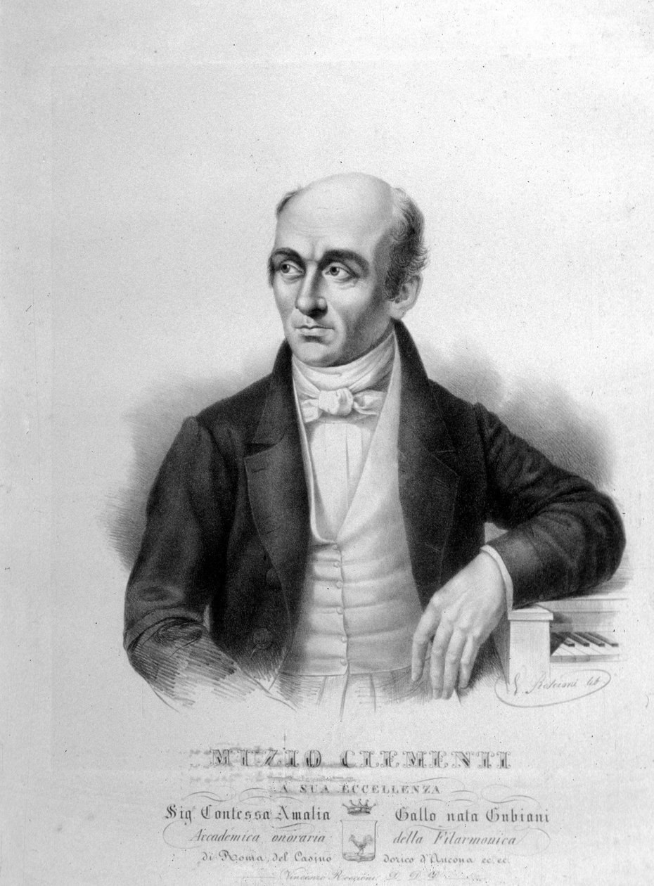 मुज़ियो क्लेमेंटी (1752-1832), इतालवी पियानोवादक और संगीतकार द्वारा अज्ञात कलाकार