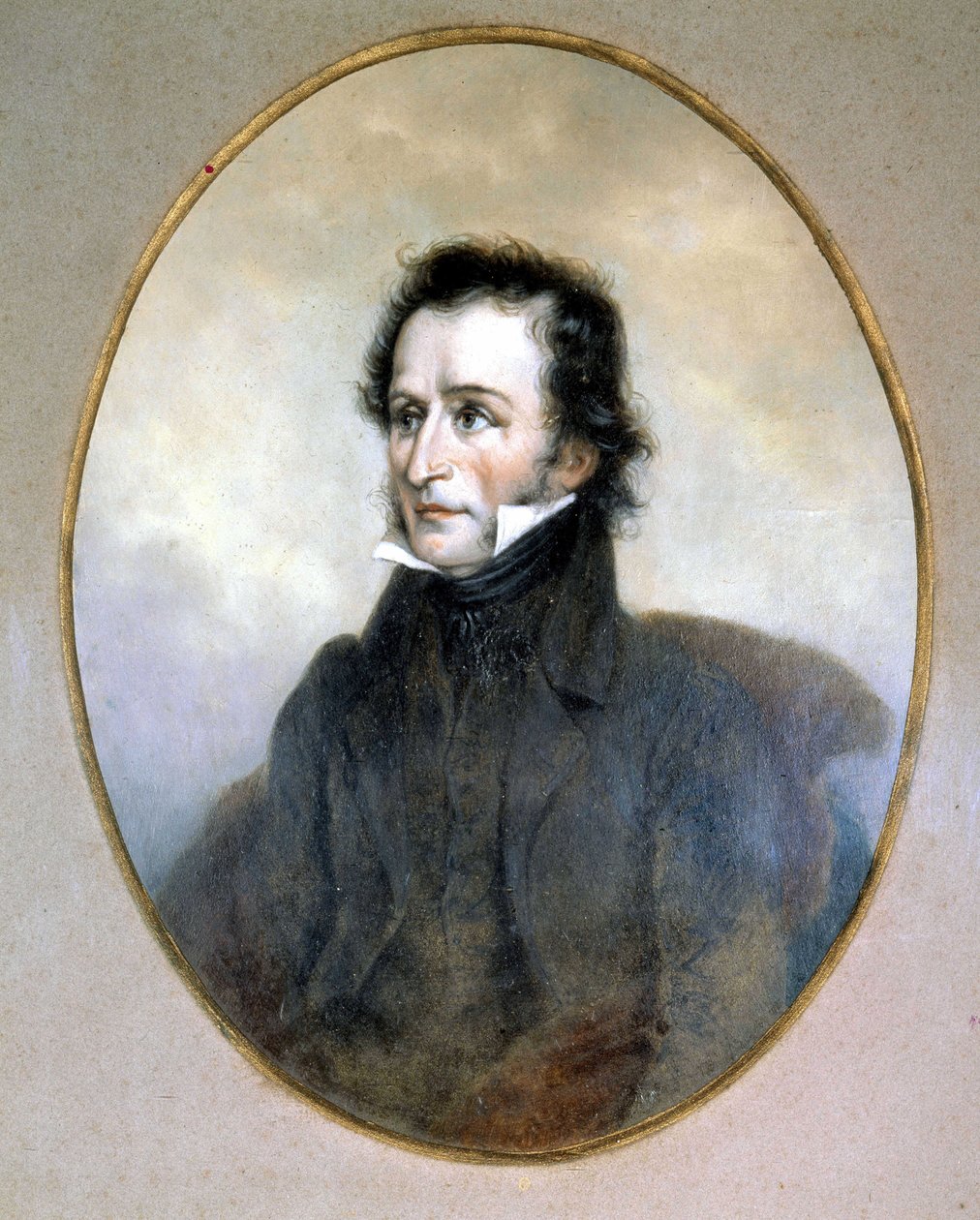 निकोलो पगनिनी (1782 - 1840)। जल रंग। स्काला संग्रहालय, मिलान। द्वारा अज्ञात कलाकार