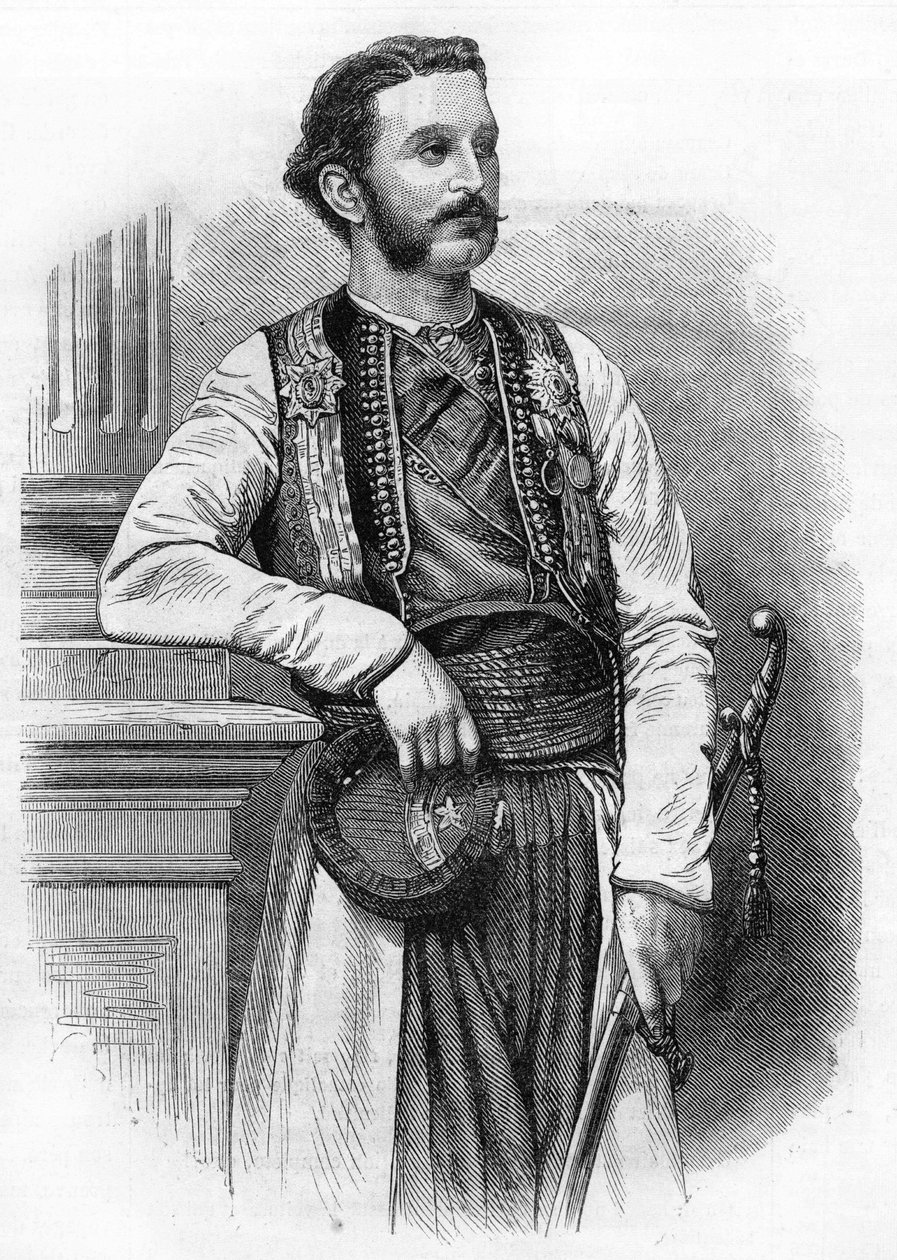 निकोलस I (1841-1921), 1869 में। मोंटेनेग्रो के राजकुमार फिर मोंटेनेग्रो के राजा। द्वारा अज्ञात कलाकार