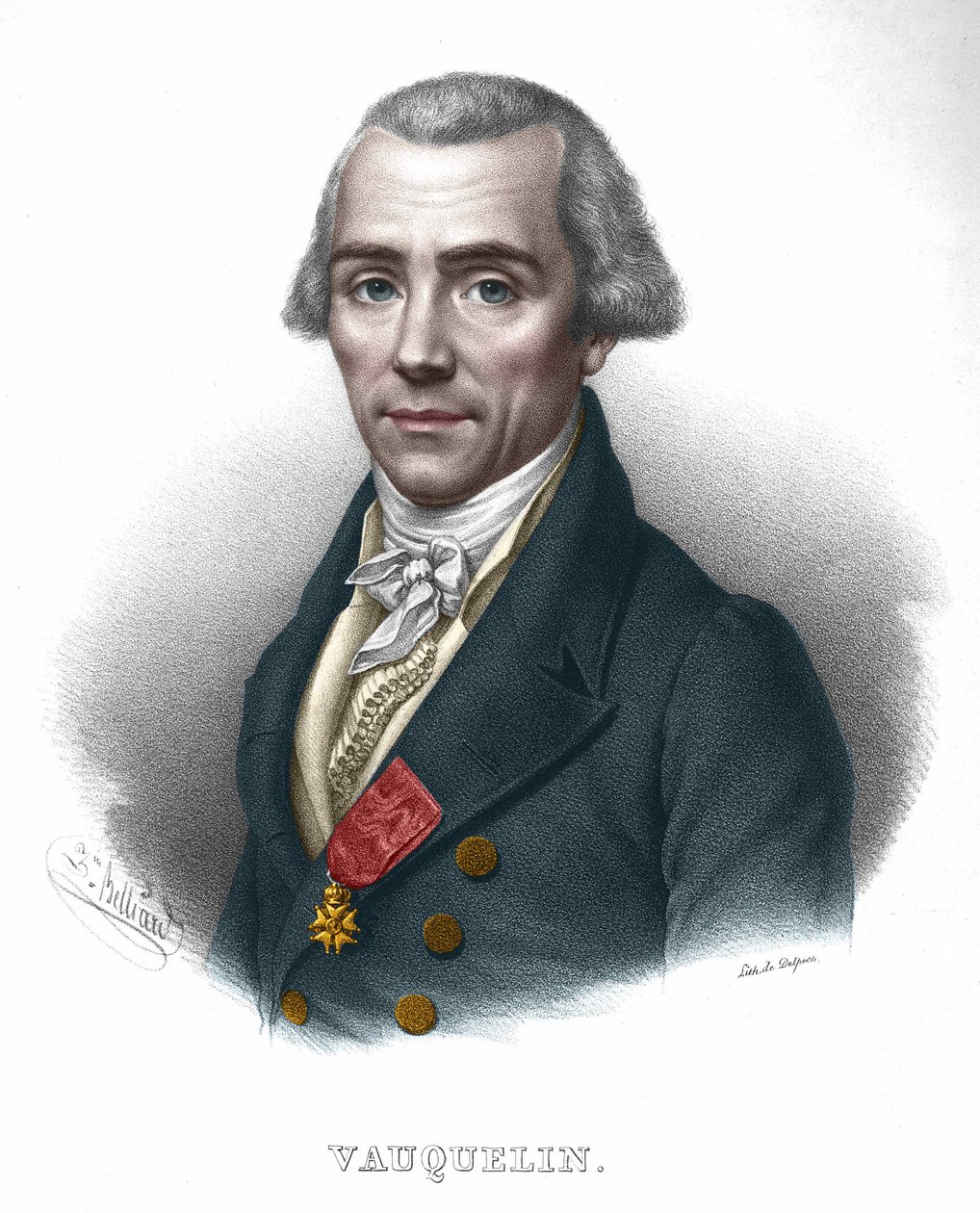 निकोलस लुई वौक्वेलिन, फ्रांसीसी रसायनज्ञ (1763 - 1829)। द्वारा अज्ञात कलाकार