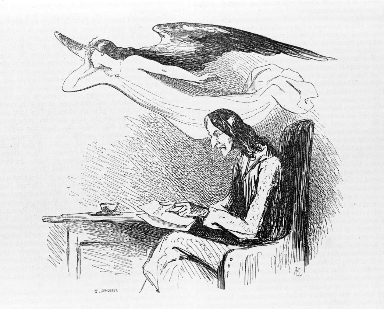 पगनिनी निकोलो (1782 - 1840) इतालवी वायलिन वादक और संगीतकार। कैरिकेचर, उत्कीर्णन। द्वारा अज्ञात कलाकार