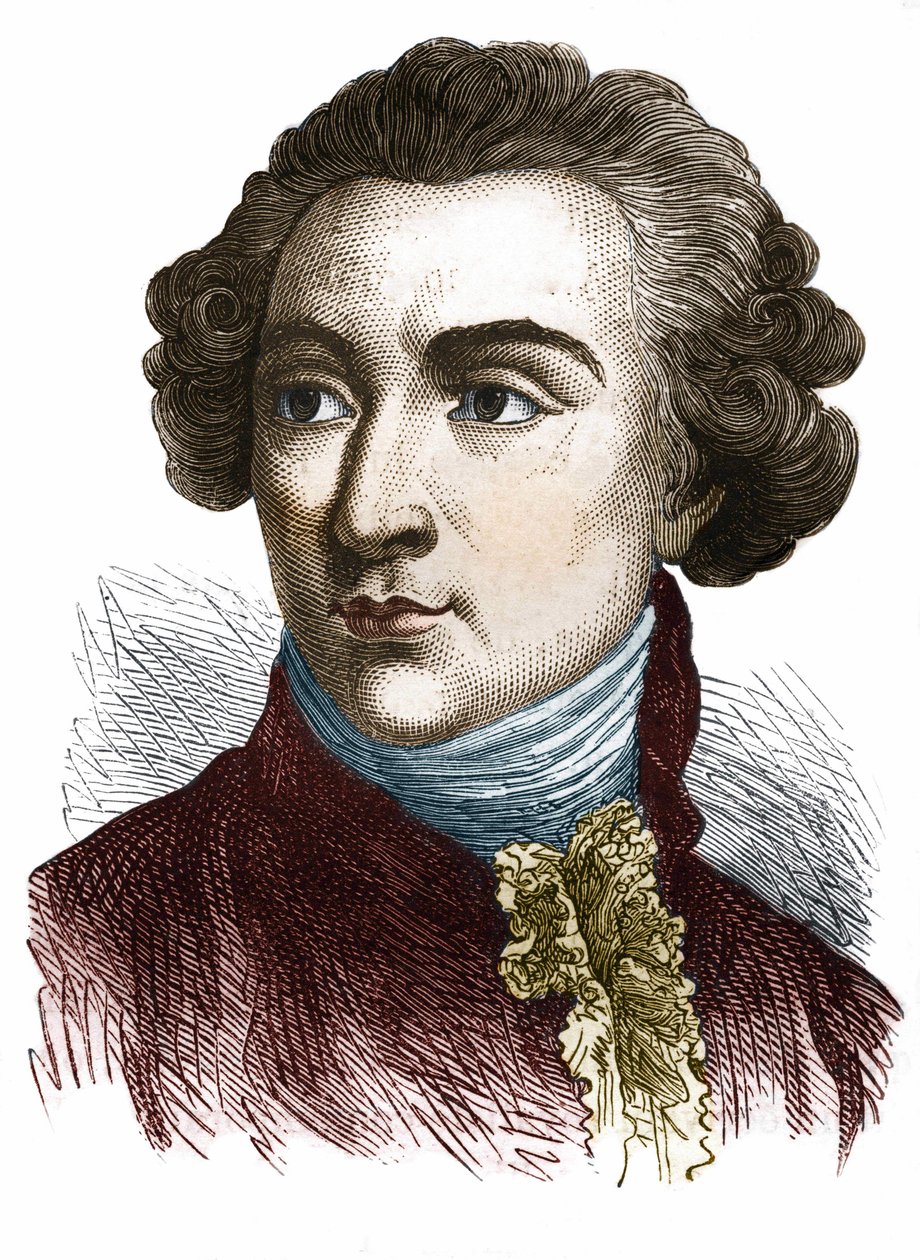पियरे चोडरलोस डी लैक्लोस (1741-1803), फ्रांसीसी लेखक। द्वारा अज्ञात कलाकार