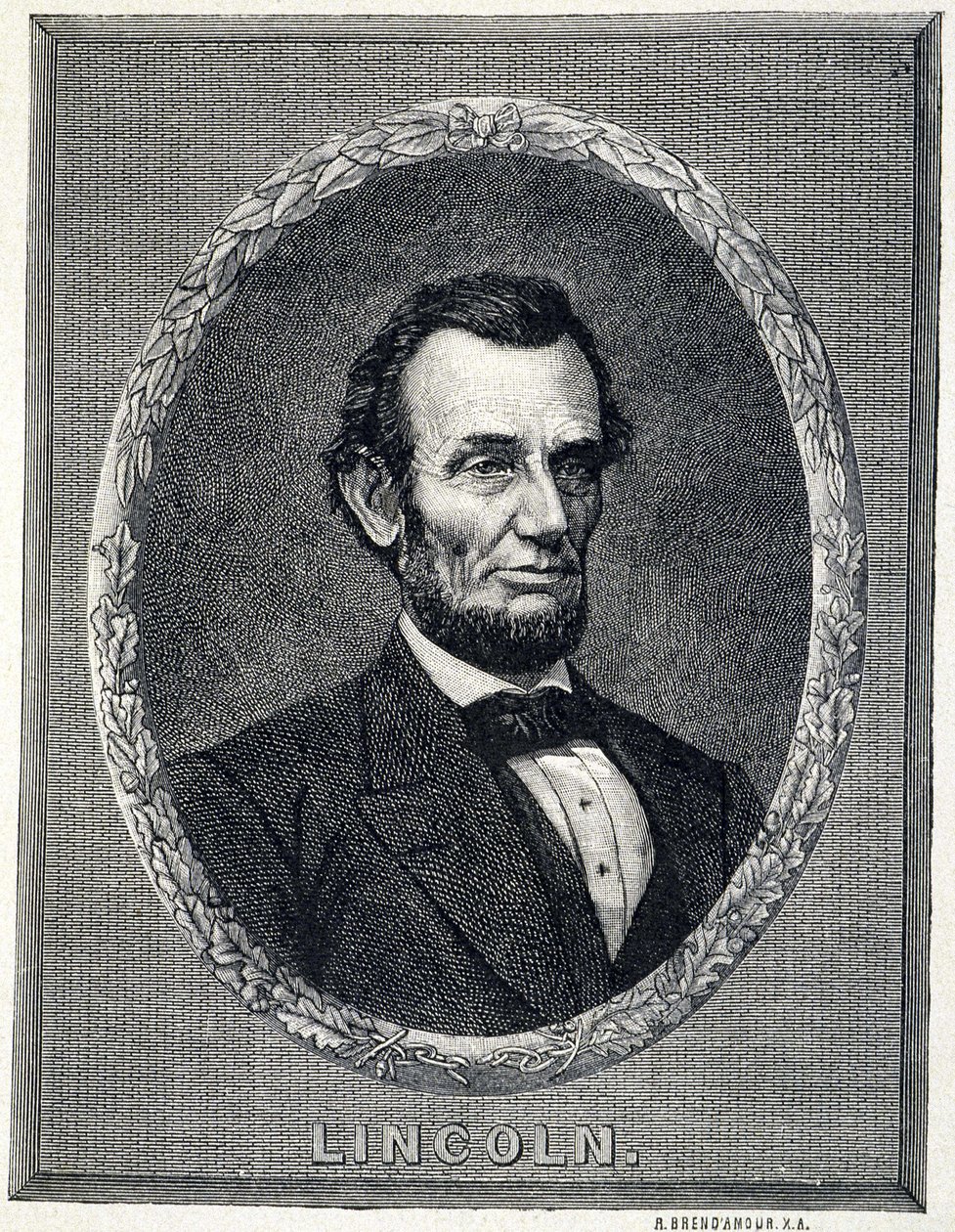अब्राहम लिंकन का पोर्ट्रेट (1809-1865), संयुक्त राज्य अमेरिका के राष्ट्रपति Port द्वारा अज्ञात कलाकार