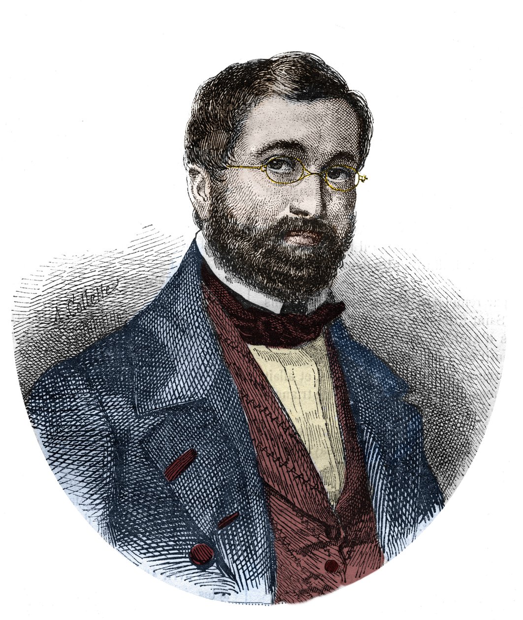 एडोल्फ एडम (1803-1856), फ्रांसीसी संगीतकार का पोर्ट्रेट। द्वारा अज्ञात कलाकार