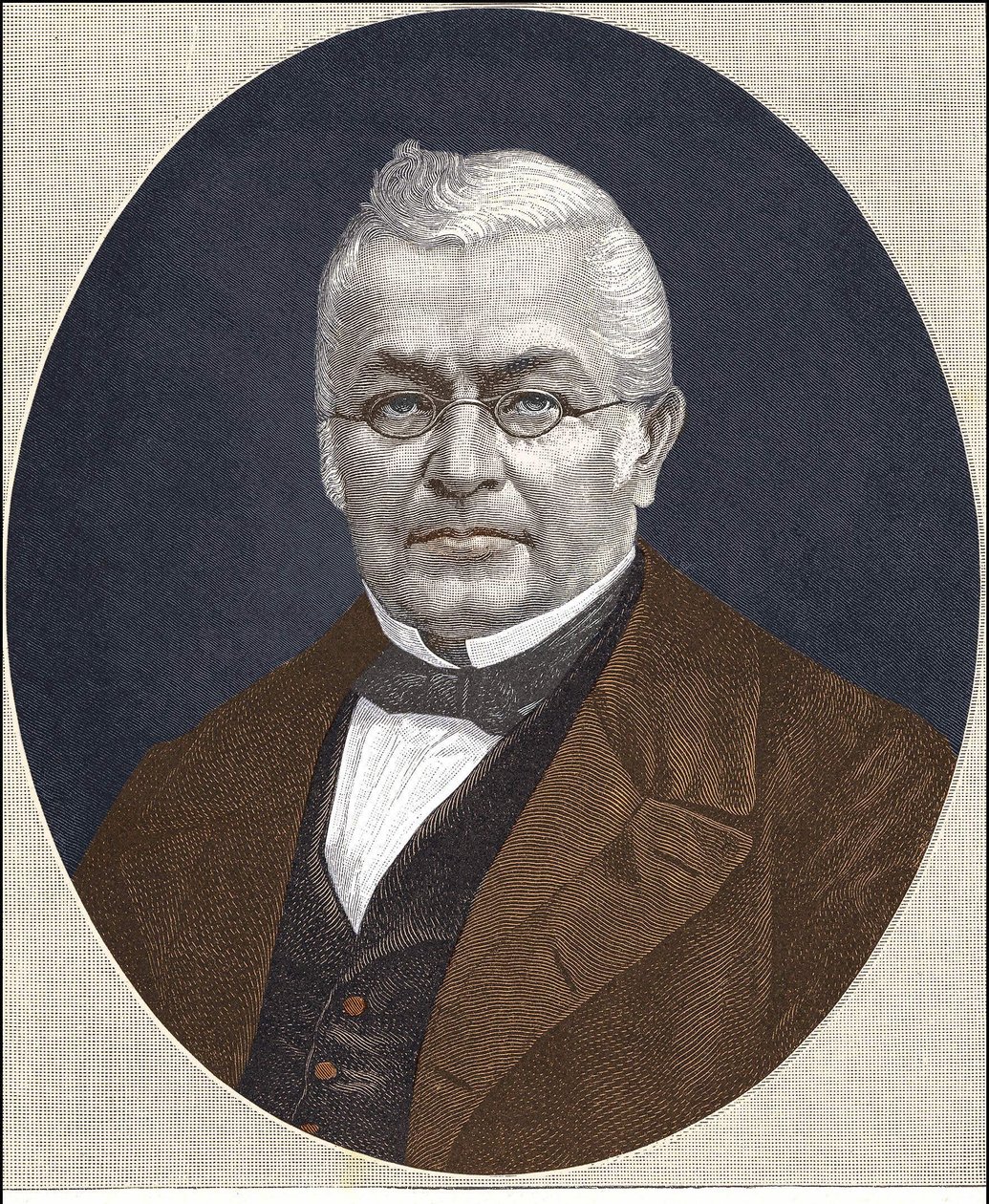 एडोल्फ थियर्स का पोर्ट्रेट (1797 - 1877) - रंगीन प्रिंट द्वारा अज्ञात कलाकार
