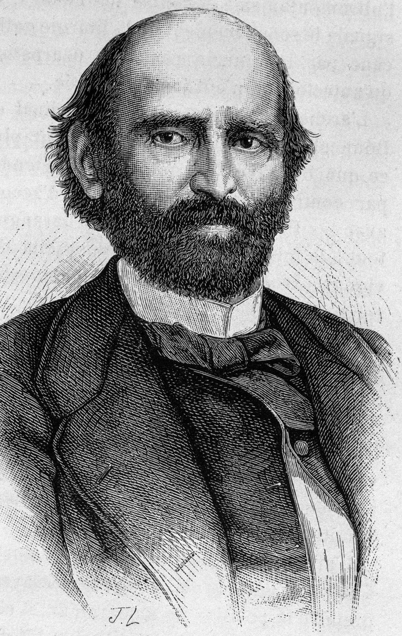 अलेक्जेंड्रे ग्लैस-बिज़ोइन का पोर्ट्रेट (1800 - 1877)। एच. मार्टिन द्वारा "हिस्टोइरे डी फ्रांस" में 19वीं शताब्दी के अंत की नक्काशी। द्वारा अज्ञात कलाकार