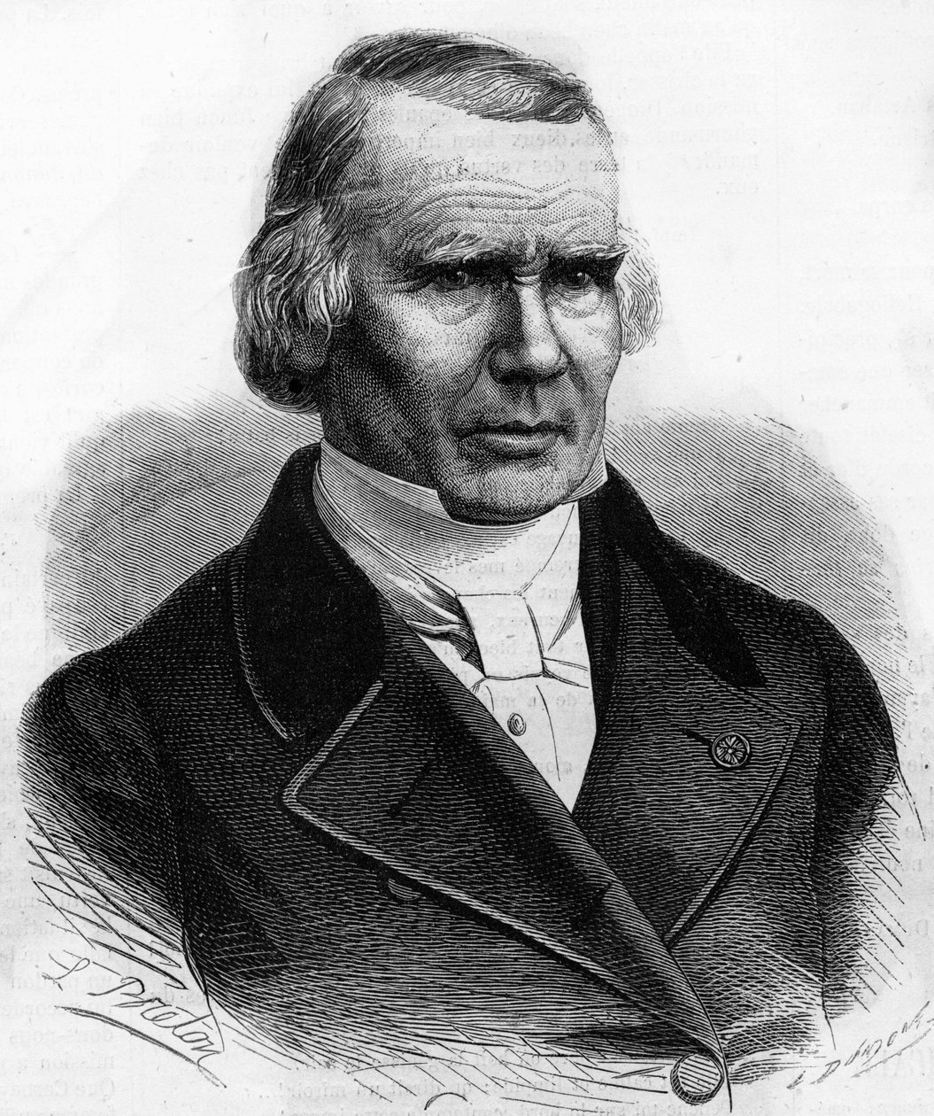 अल्फ्रेड लुई मैरी वेलप्यू (1795 - 1867) का पोर्ट्रेट, फ्रांसीसी सर्जन। द्वारा अज्ञात कलाकार
