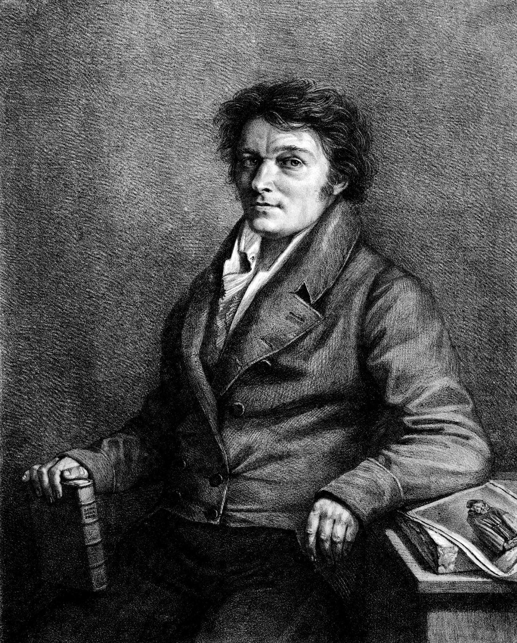 एलोइस (या एलॉयज) का पोर्ट्रेट सेनेफेल्डर (1771-1834), चेक थिएटर लेखक, लिथोग्राफी के आविष्कारक। द्वारा अज्ञात कलाकार