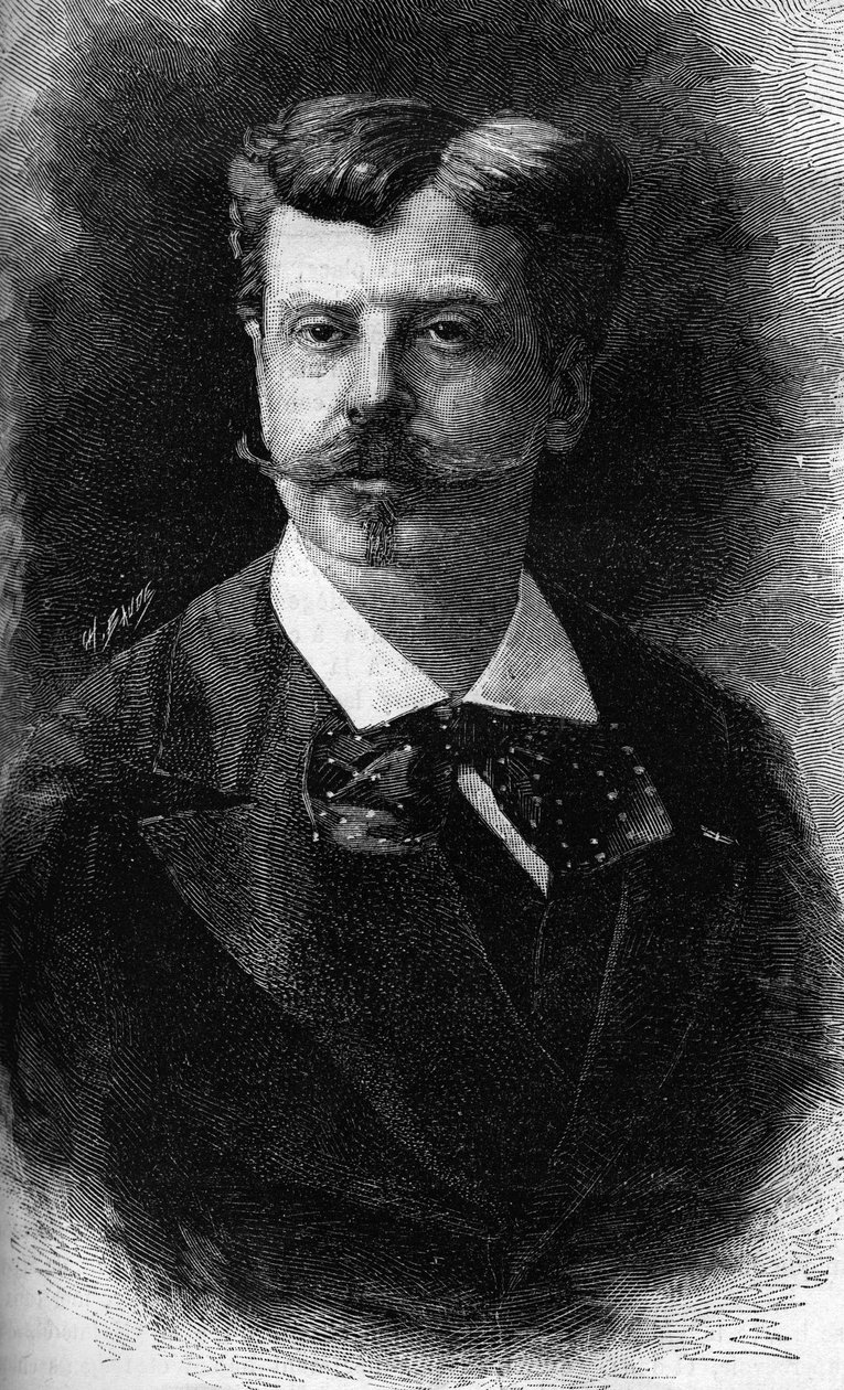 अल्फोंस डी न्यूविल, फ्रांसीसी चित्रकार का पोर्ट्रेट। (1835-1885) द्वारा अज्ञात कलाकार