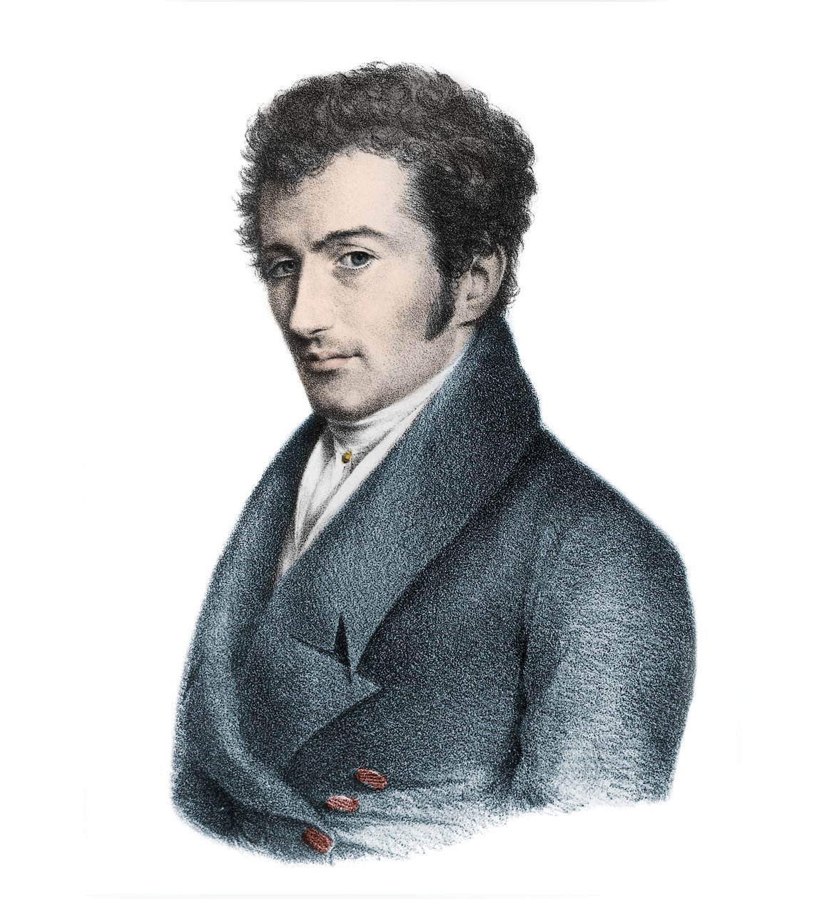 एंसलम हटनब्रेनर का पोर्ट्रेट (1794-1868) ऑस्ट्रियाई संगीतकार द्वारा अज्ञात कलाकार