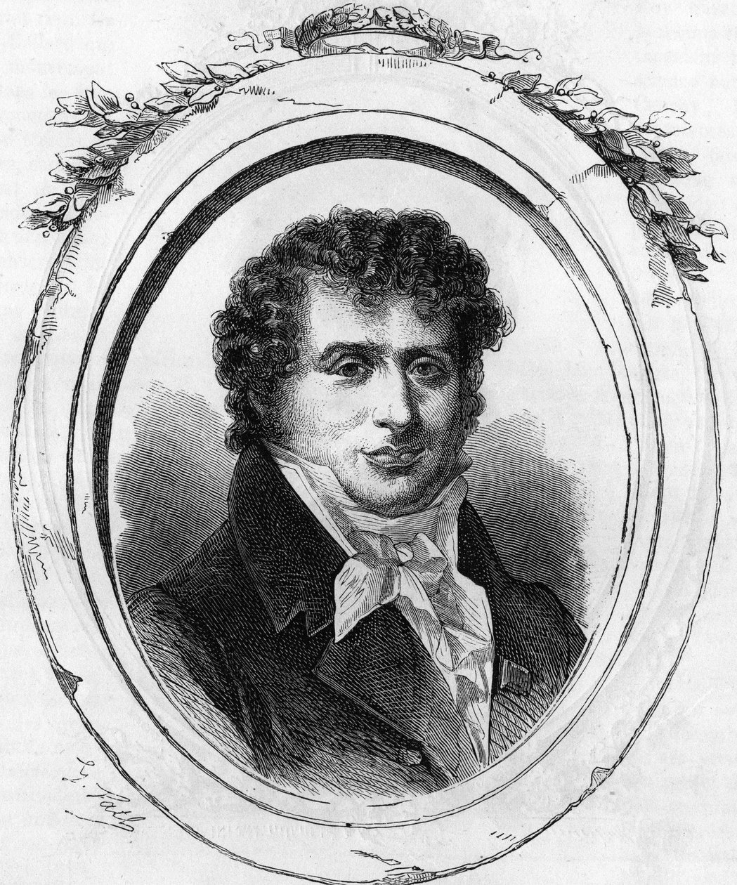 एंटोनी डेसौगियर्स का पोर्ट्रेट (1772-1827), फ्रांसीसी गीतकार। द्वारा अज्ञात कलाकार