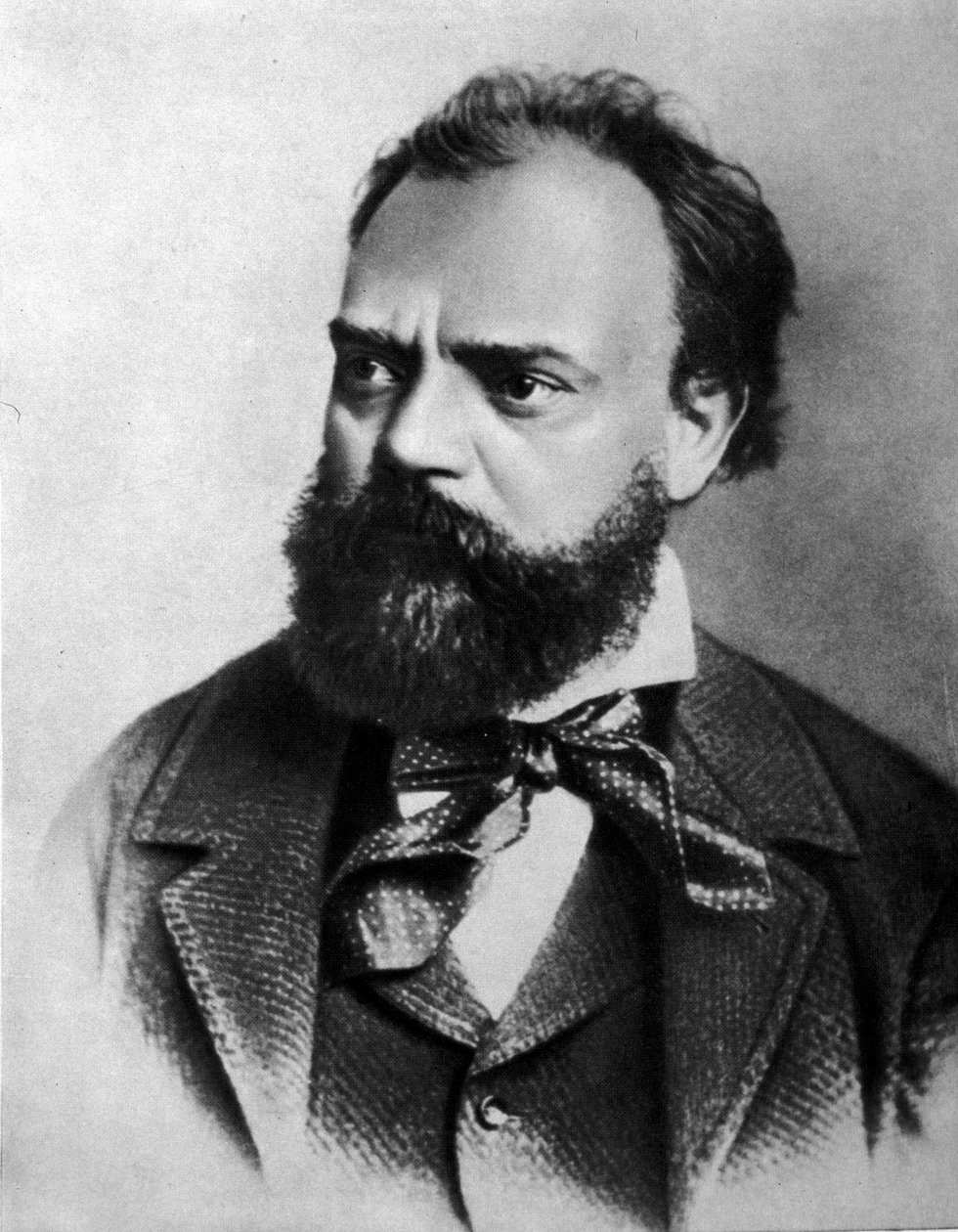 एंटोन (एंटोनिन) ड्वोरक (1841-1904), चेक संगीतकार का पोर्ट्रेट। द्वारा अज्ञात कलाकार