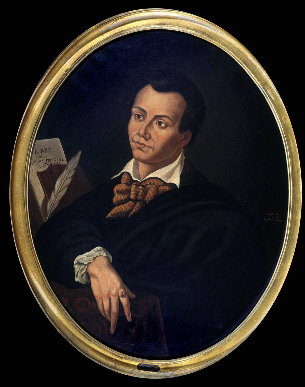 एंटोनिन केरेमे का पोर्ट्रेट (1783 - 1833) कुक - पेंटिंग, अल। एस्कोफियर फाउंडेशन द्वारा अज्ञात कलाकार