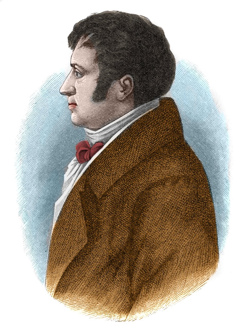 अगस्त का पोर्ट्रेट विल्हेम वॉन श्लेगल (1767-1845), जर्मन दार्शनिक, आलोचक, प्राच्यविद् और रोमांटिक आंदोलन के अनुवादक और सिद्धांतकार। द्वारा अज्ञात कलाकार
