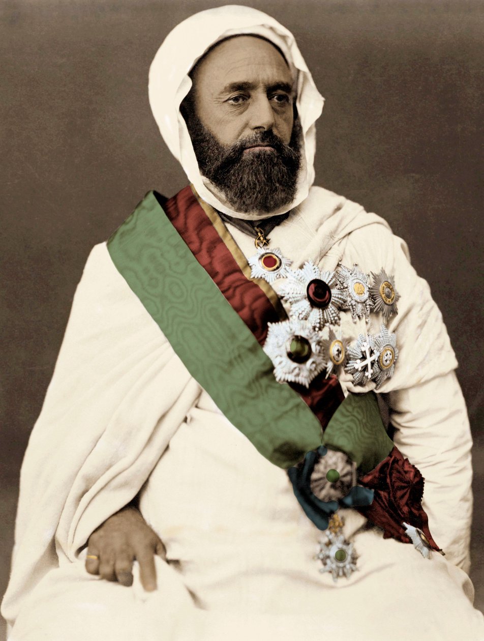 बेन माही एड दीन अब्द अल कादर (अब्द अल-कादर) (1808-1883) अमीर अल्जीरियाई का पोर्ट्रेट द्वारा अज्ञात कलाकार