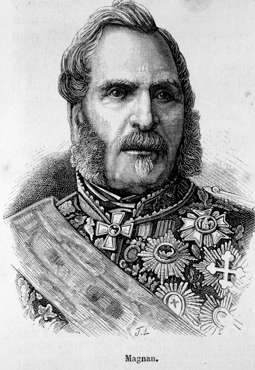 बर्नार्ड पियरे मैग्नन (1791-1865), फ्रांस के मार्शल का पोर्ट्रेट। द्वारा अज्ञात कलाकार