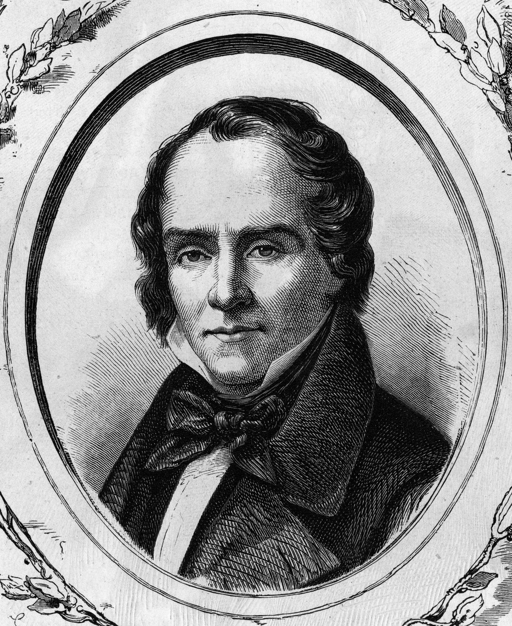 कासिमिर डेलाविग्ने का पोर्ट्रेट, फ्रांसीसी कवि और नाटककार (1793 - 1843) 1866 का उत्कीर्णन। द्वारा अज्ञात कलाकार