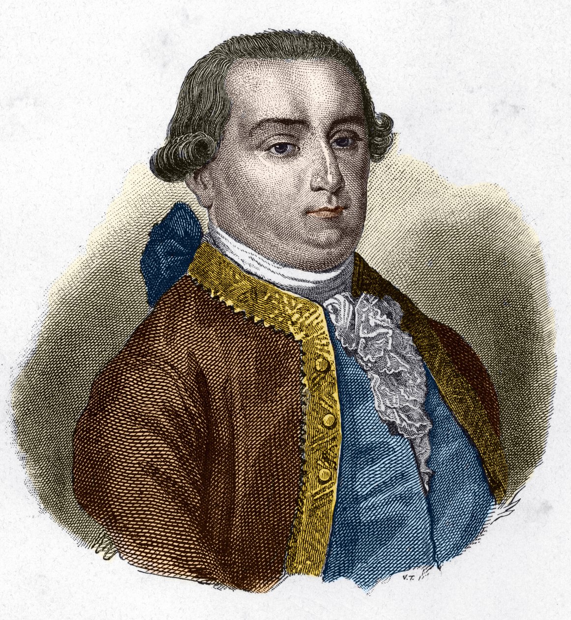 सेसारे बोन्साना का पोर्ट्रेट, मार्क्विस डी बेकेरिया (1738 - 1794), इतालवी न्यायविद। द्वारा अज्ञात कलाकार