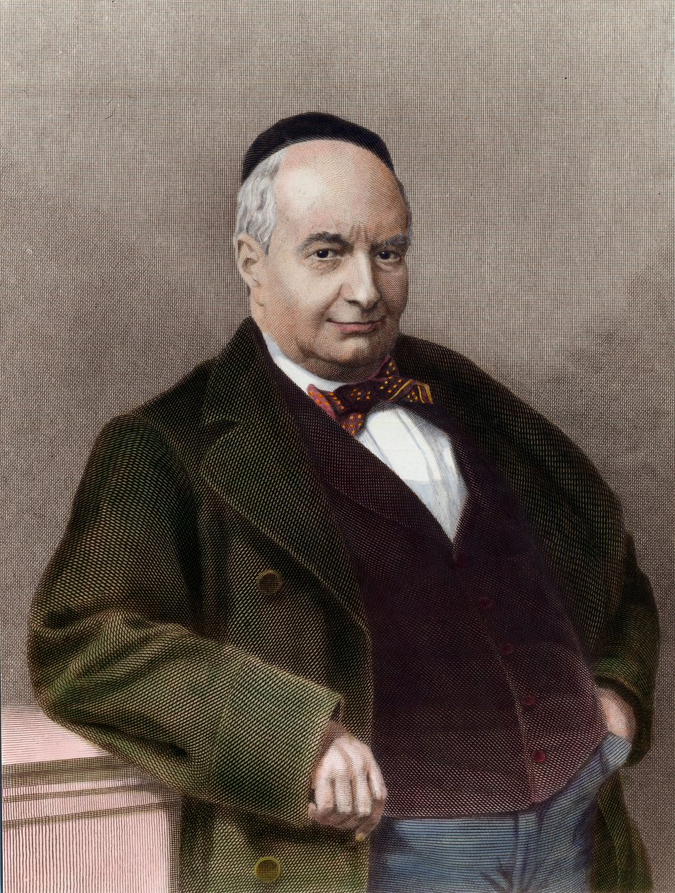 चार्ल्स अगस्टे सैंट बेउवे का पोर्ट्रेट (1804-1869), फ्रांसीसी लेखक। 19वीं सदी की नक्काशी। निजी संग्रह। द्वारा अज्ञात कलाकार