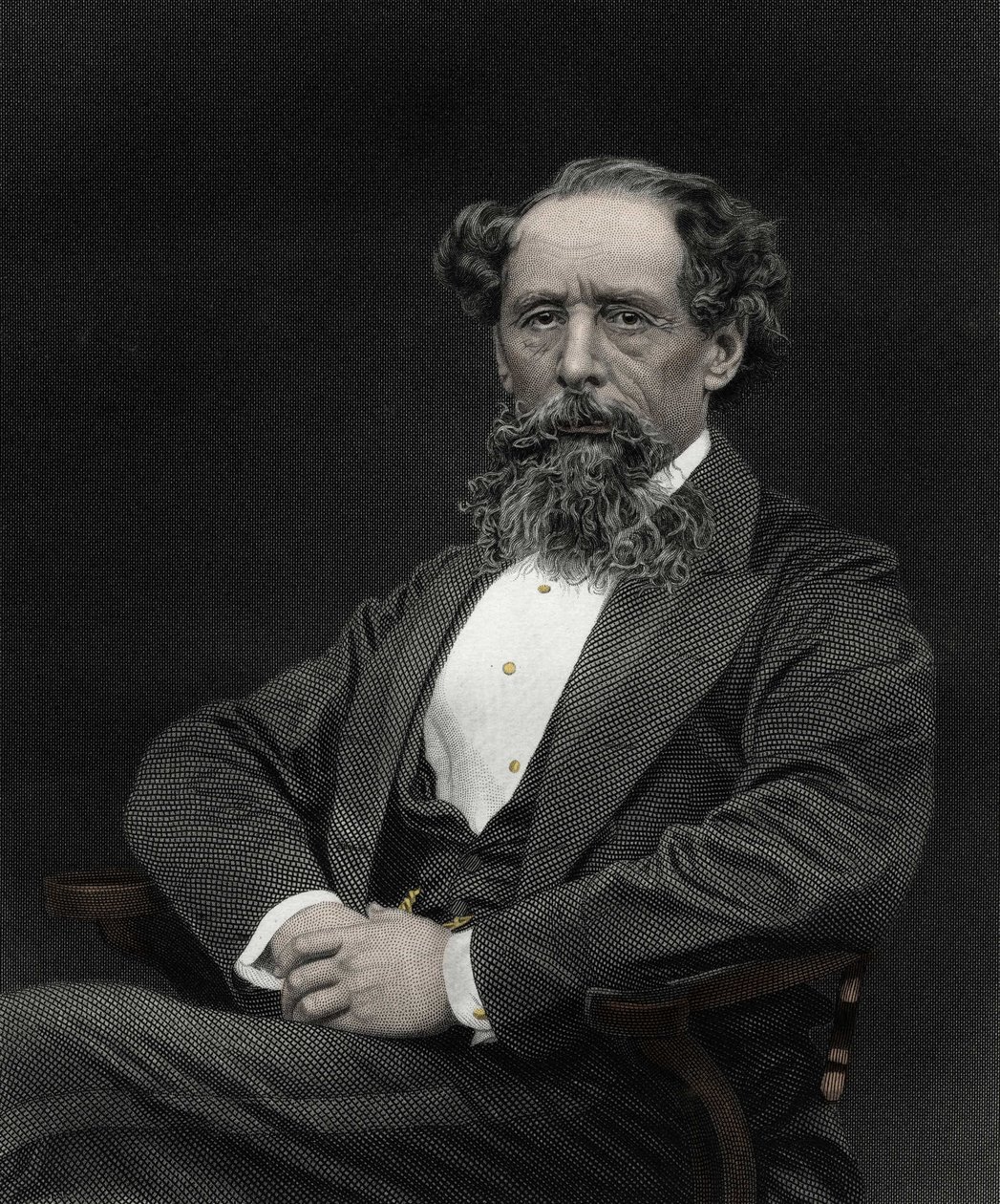 चार्ल्स डिकेंस का पोर्ट्रेट (1812-1870), अंग्रेजी लेखक। द्वारा अज्ञात कलाकार