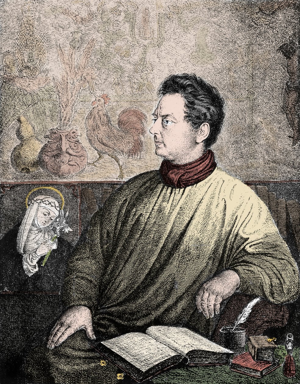क्लेमेंस ब्रेंटानो का पोर्ट्रेट (1778-1842), जर्मन लेखक और कवि - क्लेमेंस मारिया ब्रेंटानो का पोर्ट्रेट द्वारा अज्ञात कलाकार