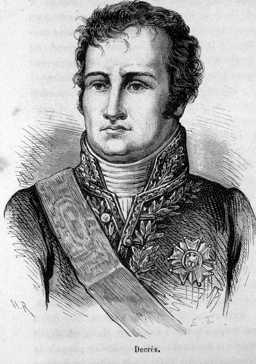 डेनिस डिक्रेस का पोर्ट्रेट (1761-1820) फ्रांसीसी नाविक। द्वारा अज्ञात कलाकार