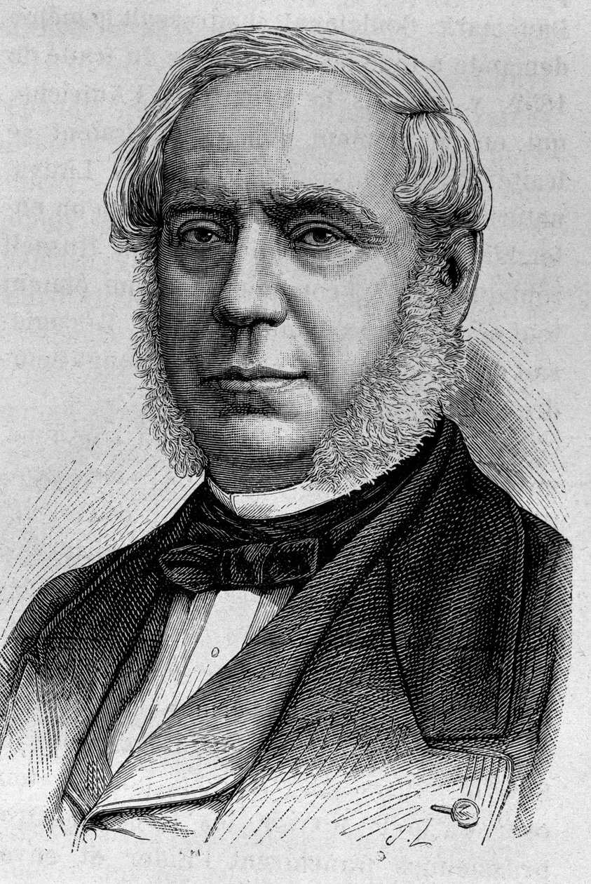 एडौर्ड ड्रौयन डी लुइस का पोर्ट्रेट (1805 - 1881)। एच. मार्टिन द्वारा "हिस्टोइरे डी फ्रांस" में 19वीं शताब्दी के अंत की नक्काशी। द्वारा अज्ञात कलाकार