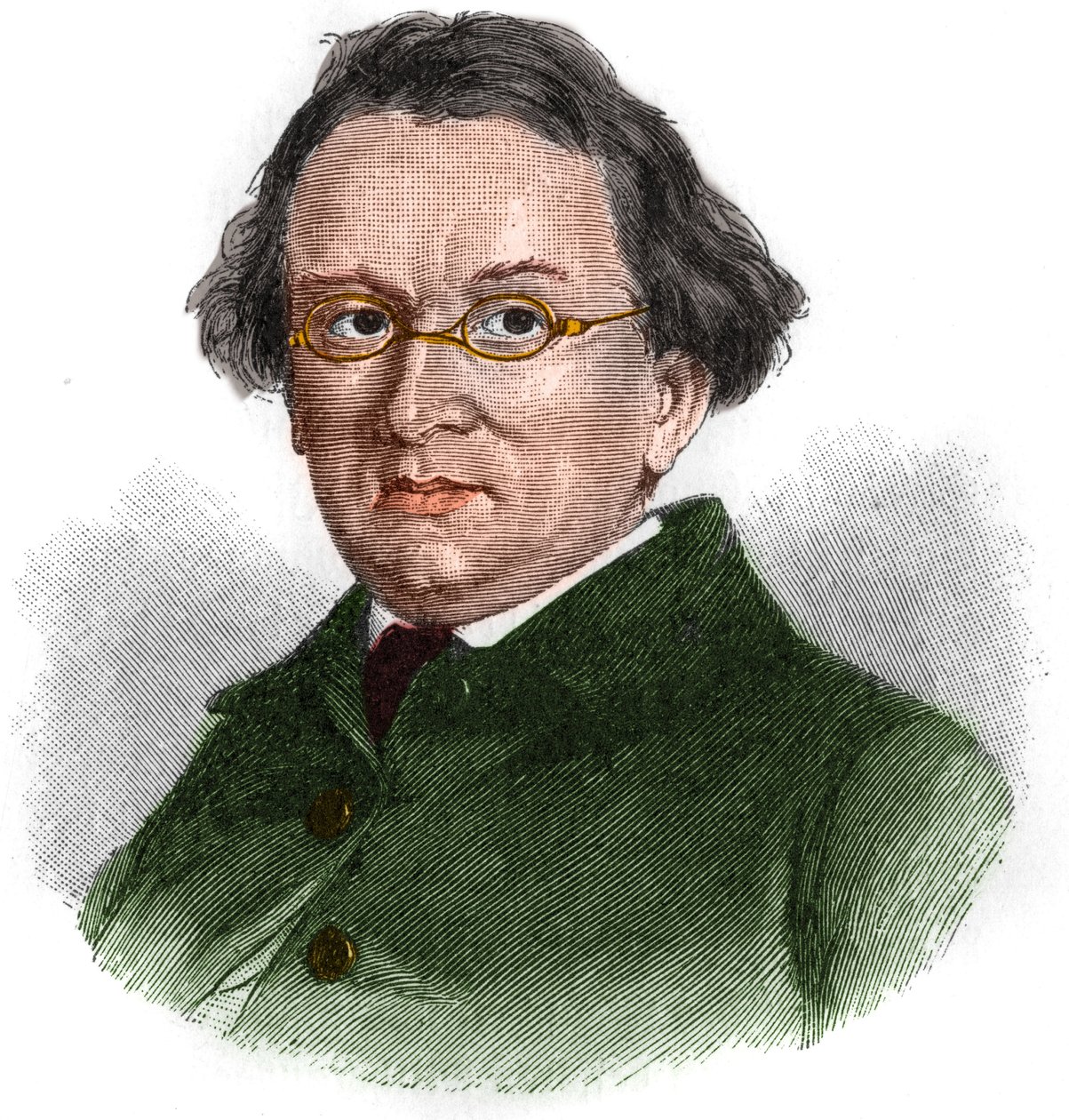 जर्मन रोमांटिक लेखक एडवर्ड मोरिक (1804-1875) का पोर्ट्रेट। द्वारा अज्ञात कलाकार