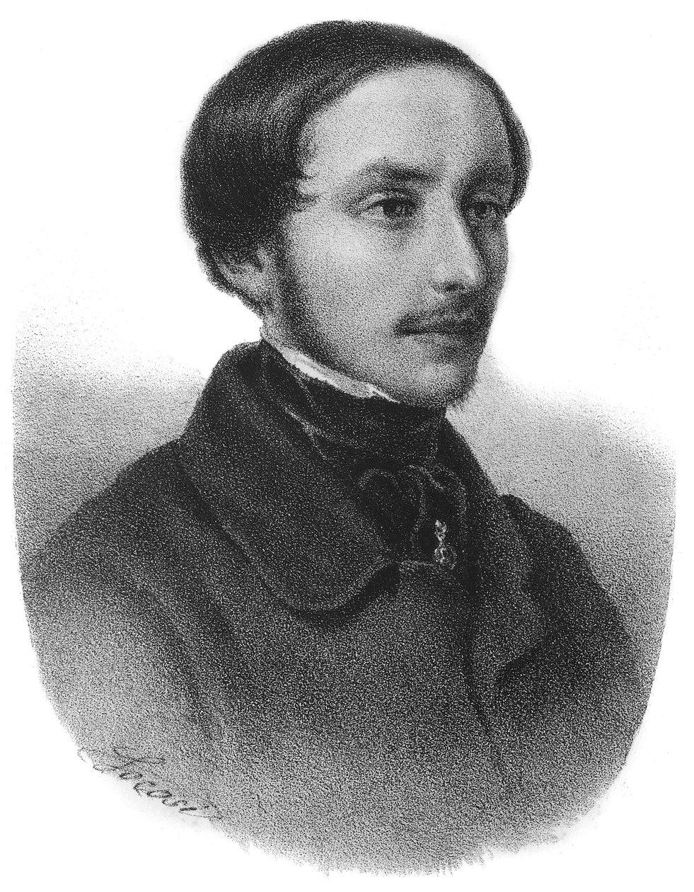 एमिलियो डैंडोलो का पोर्ट्रेट (1830 - 1859) इतालवी रिसोर्गिमेंटो में चित्र - उत्कीर्णन द्वारा अज्ञात कलाकार