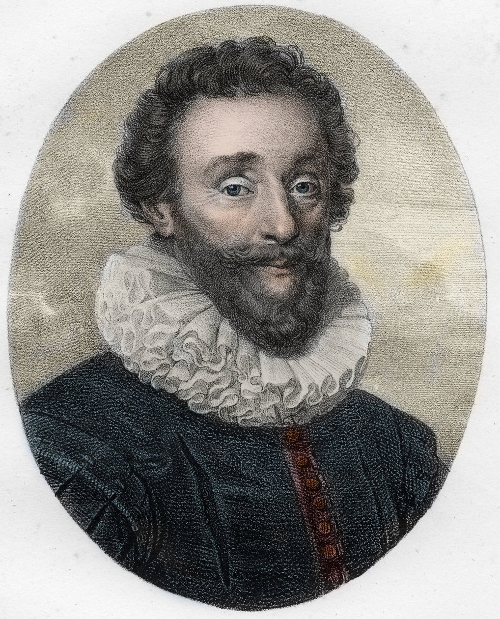 फ्रेंकोइस डी मल्हेरबे (1555-1628) का पोर्ट्रेट, अंग्रेजी कवि, आलोचक और अनुवादक द्वारा अज्ञात कलाकार