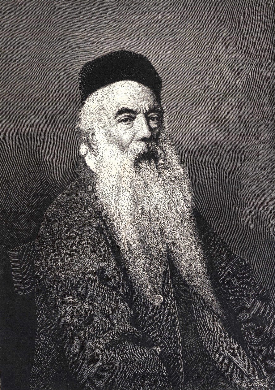 फ्रांकोइस रूड का पोर्ट्रेट (1784 - 1855) फ्रांसीसी मूर्तिकार। द्वारा अज्ञात कलाकार