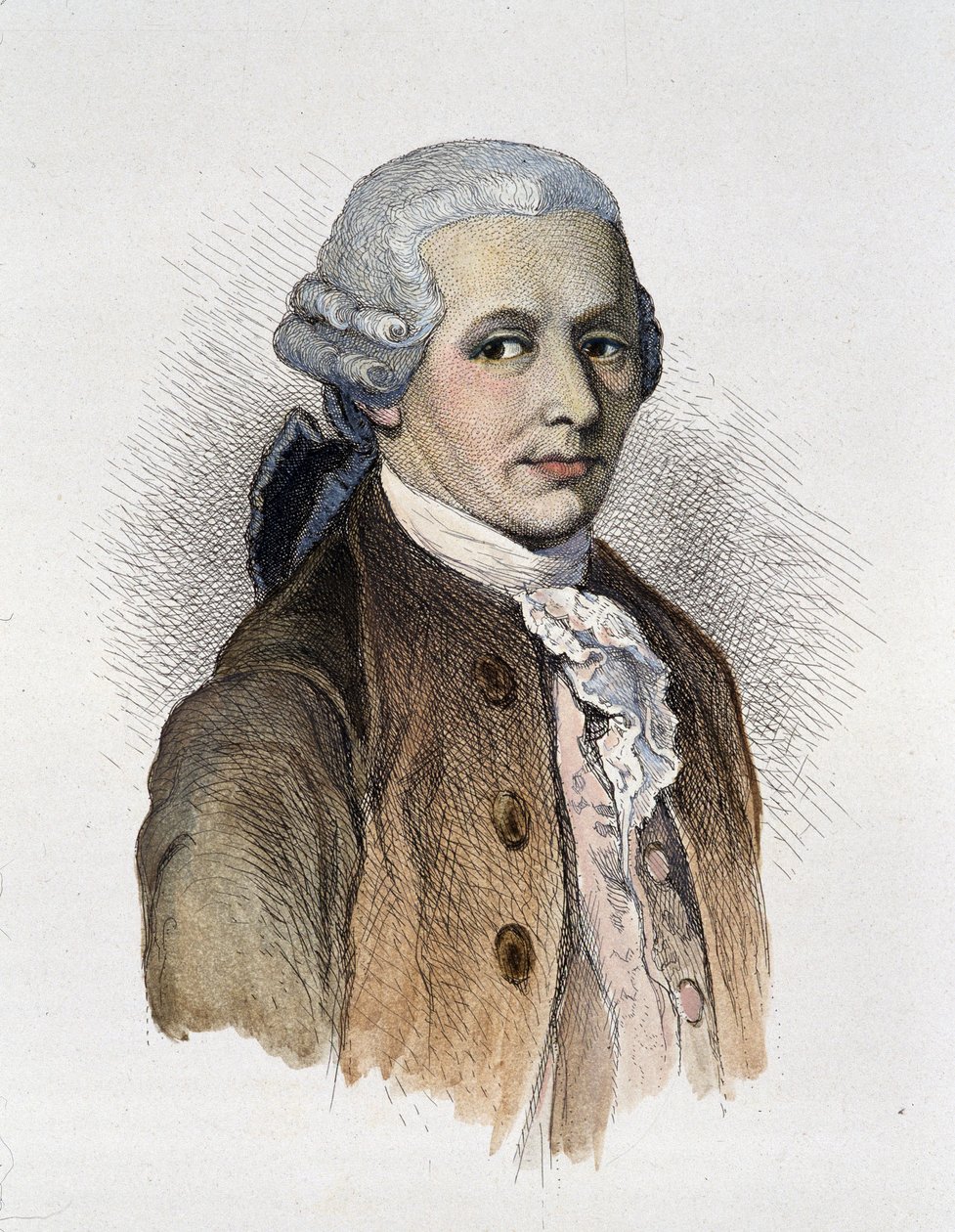 फ्रांज जोसेफ हेडन (1732-1809) संगीतकार का पोर्ट्रेट।- उत्कीर्णन द्वारा अज्ञात कलाकार