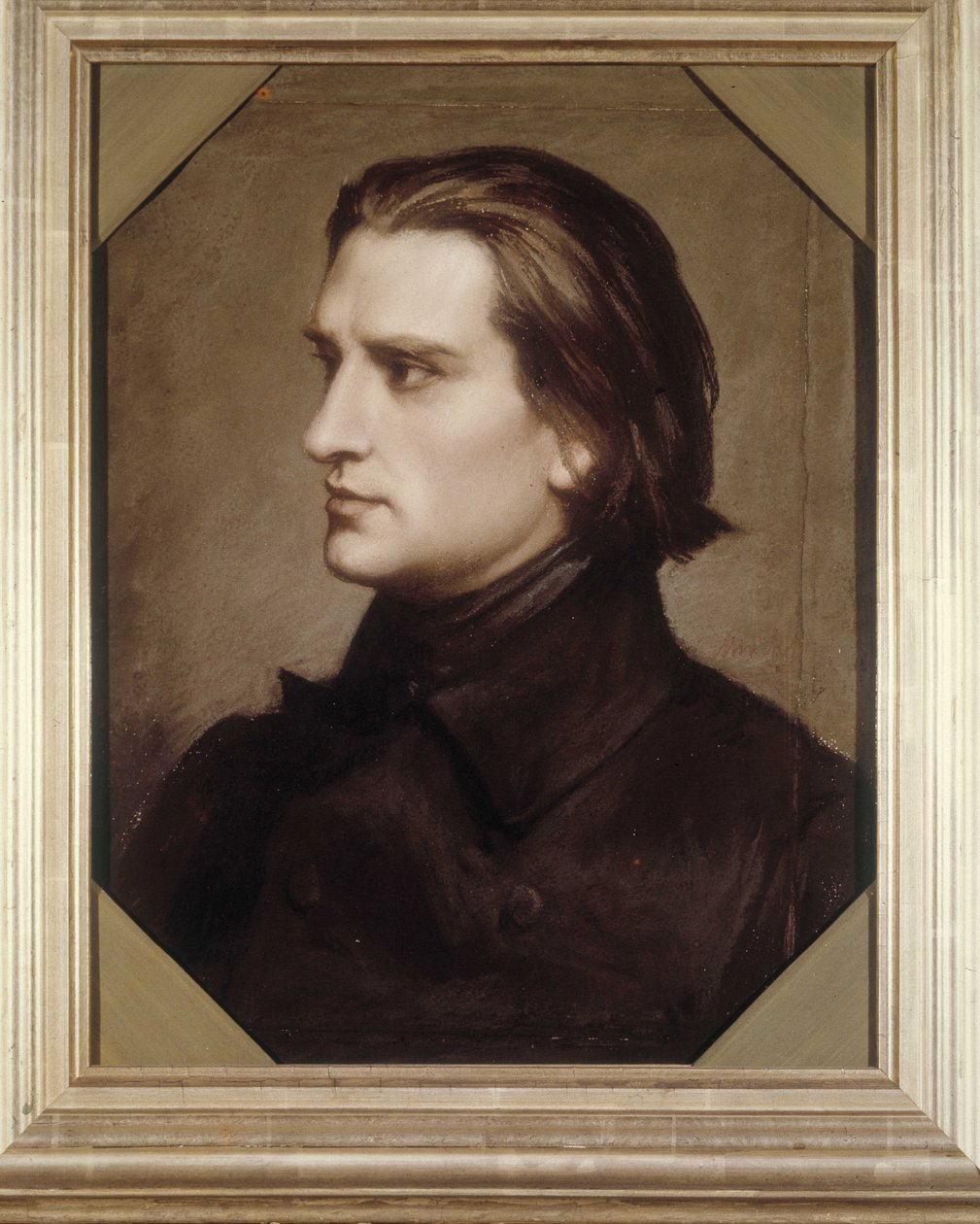 फ्रांज लिस्ट्ट (1811-1886) का पोर्ट्रेट, हंगेरियन संगीतकार और पियानोवादक। द्वारा अज्ञात कलाकार