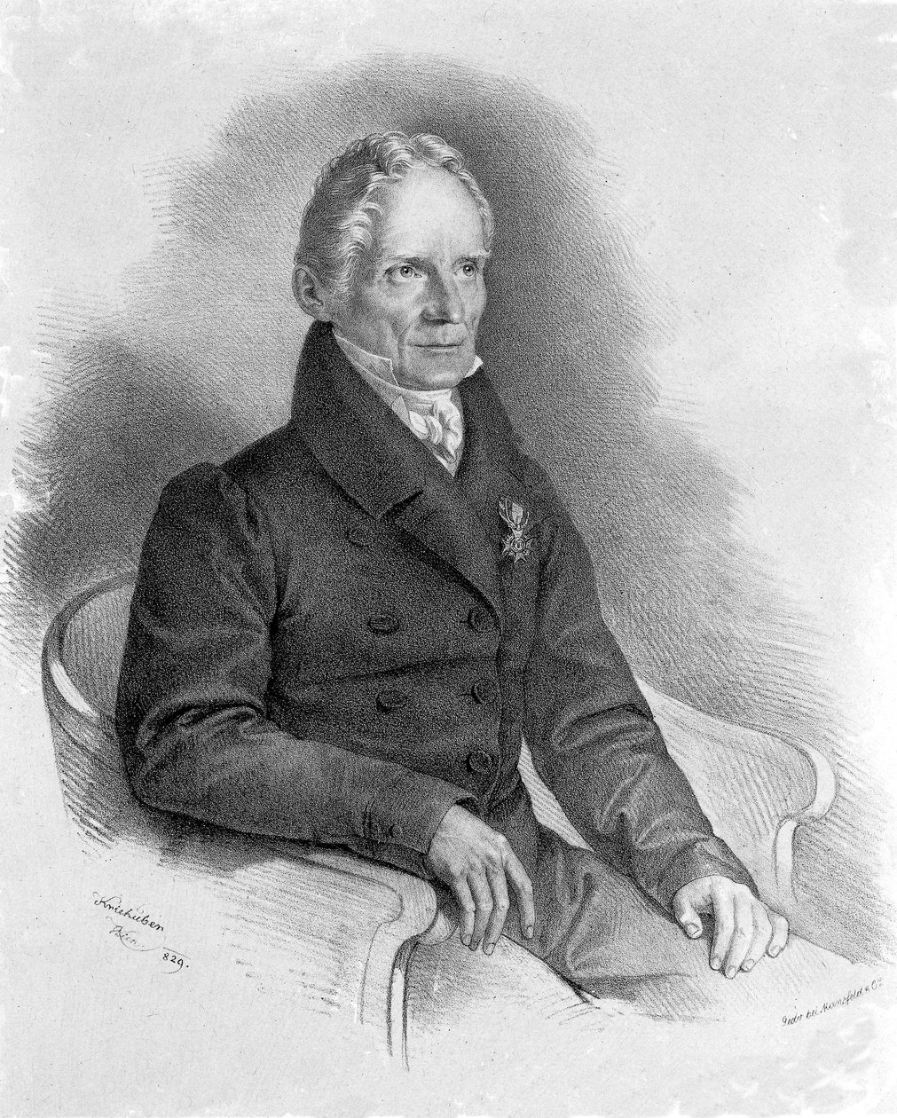 फ्रेडरिक मोहस का पोर्ट्रेट (1773-1839) जर्मन मिनरलोगिस्ट द्वारा अज्ञात कलाकार