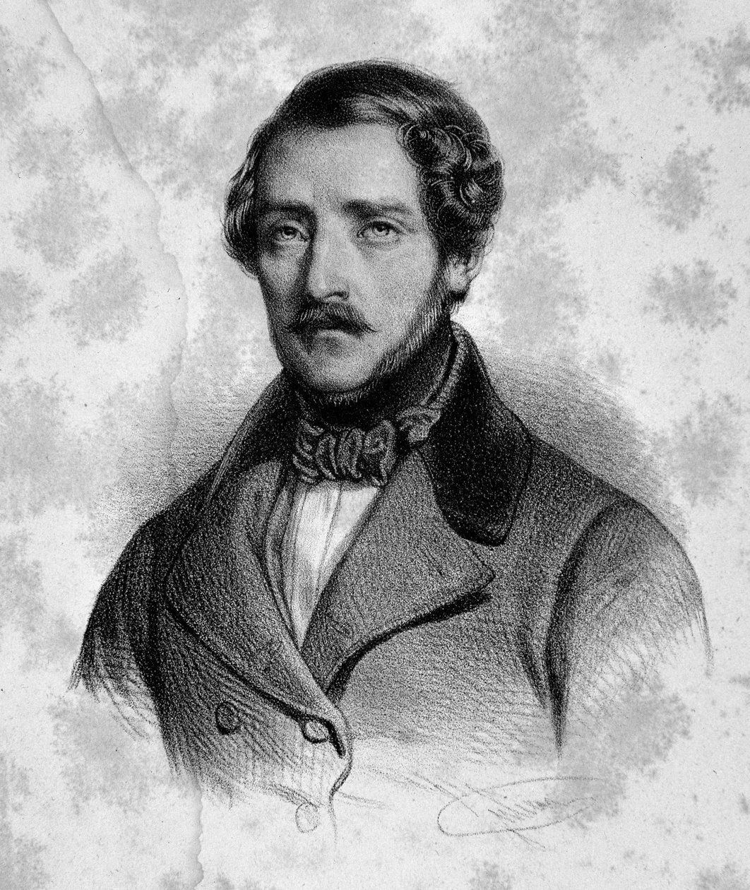 गेटानो डोनिज़ेट्टी का पोर्ट्रेट (1797-1848) इतालवी संगीतकार 19वीं सदी। मिलान, संरक्षिका का पुस्तकालय द्वारा अज्ञात कलाकार