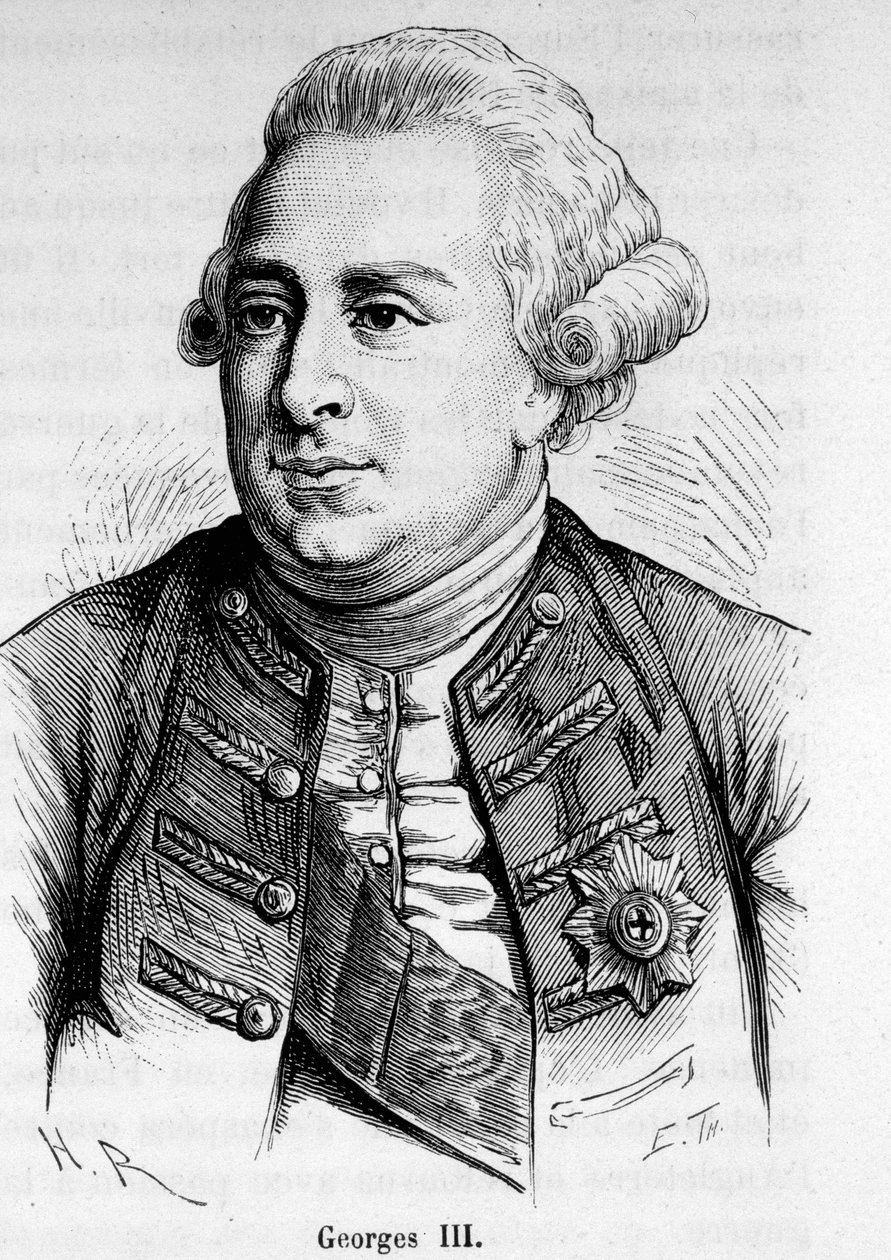 जॉर्ज III (1738-1820), ग्रेट ब्रिटेन और आयरलैंड के राजा (1760-1820) का पोर्ट्रेट। द्वारा अज्ञात कलाकार