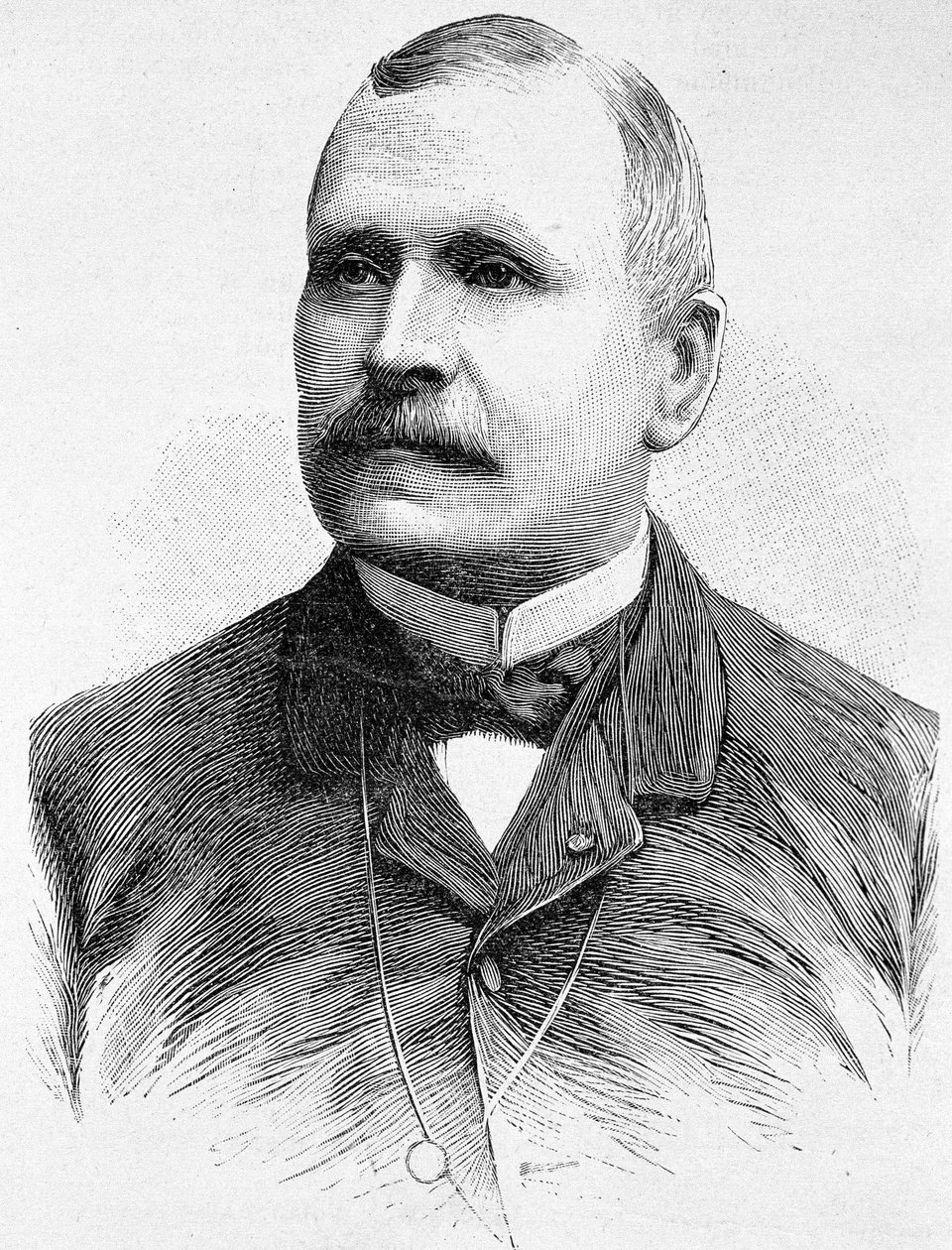 जॉर्जेस बौलैंगर का पोर्ट्रेट (1837 - 1891)। एच. मार्टिन द्वारा "हिस्टोइरे डी फ्रांस" में 19वीं शताब्दी के अंत का उत्कीर्णन। द्वारा अज्ञात कलाकार