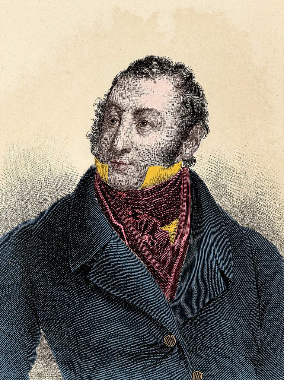Gioacchino Rossini का पोर्ट्रेट (1792-1868) द्वारा अज्ञात कलाकार