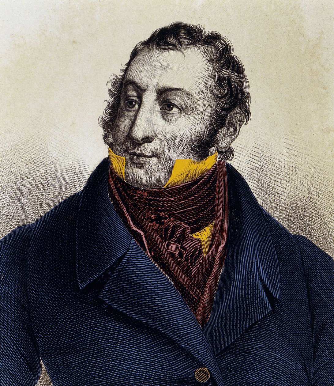 जिओआचिनो रॉसिनी (1792-1868) का पोर्ट्रेट, 19वीं सदी को उकेरा गया है। द्वारा अज्ञात कलाकार